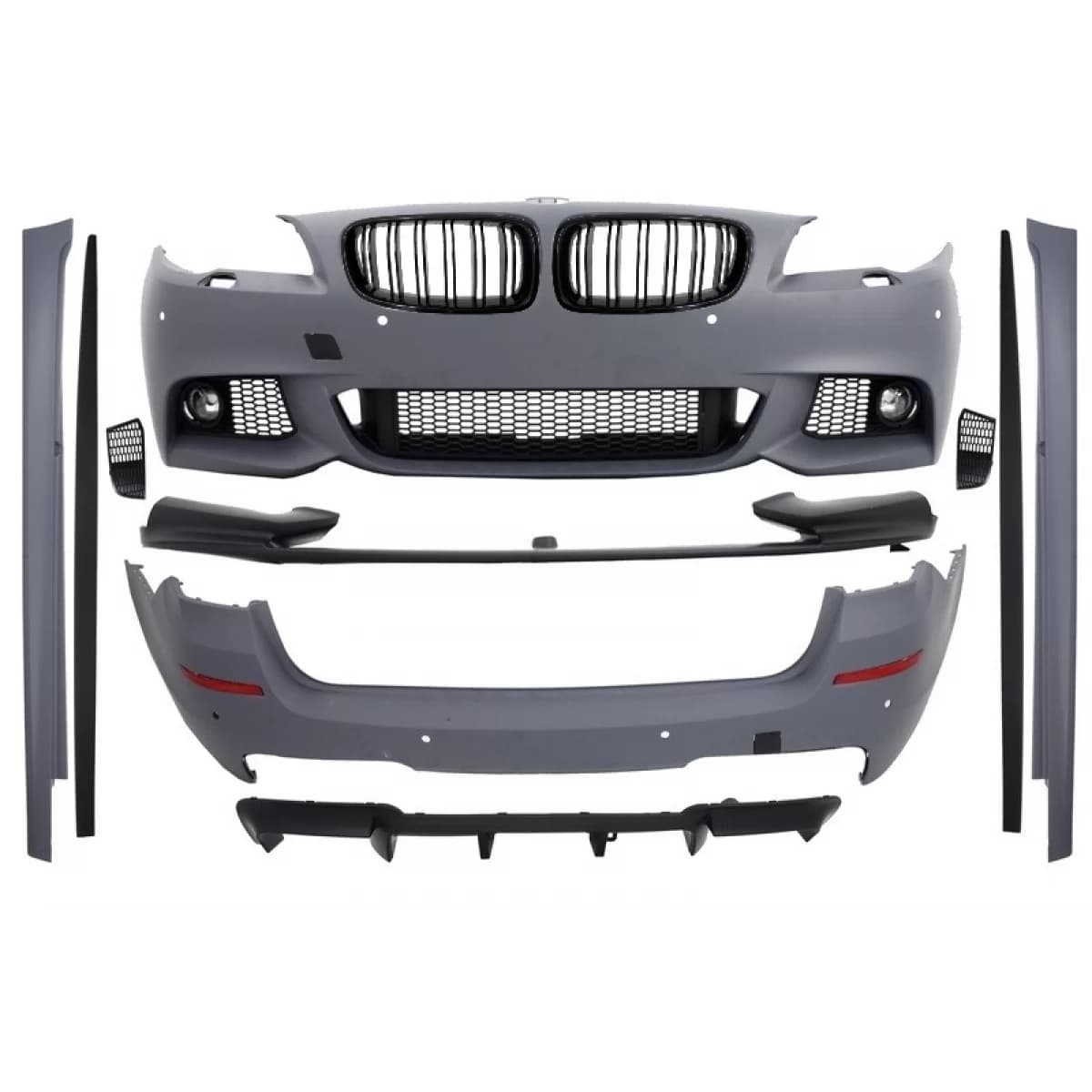 Body Kit with Central Grilles Piano Black suitable for BMW F11 5 Series Touring 2011-2013 M-Performance Design