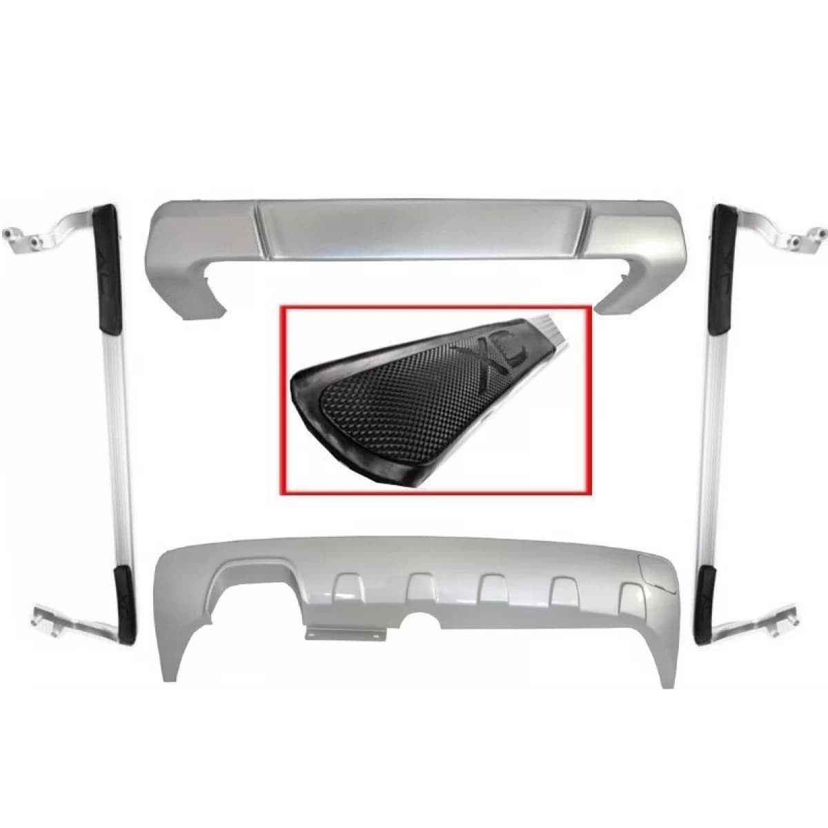 Skid Plates Off Road and Running Boards suitable for VOLVO XC90 (2007-2013) R-Design