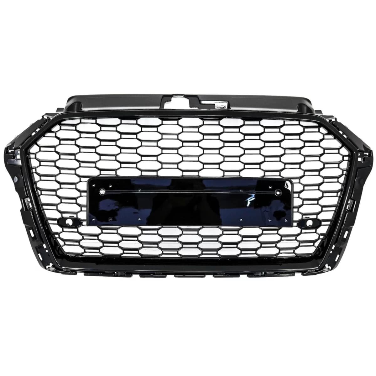 Badgeless Front Grille suitable for Audi A3 8V Facelift (2017-2018) RS3 Design Piano Black