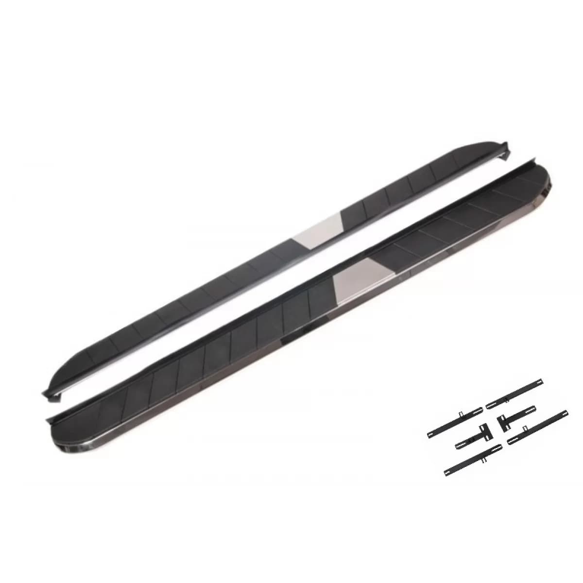 Running Boards Side Steps suitable for SKODA Yeti 5L (2009-2017) KITT Design