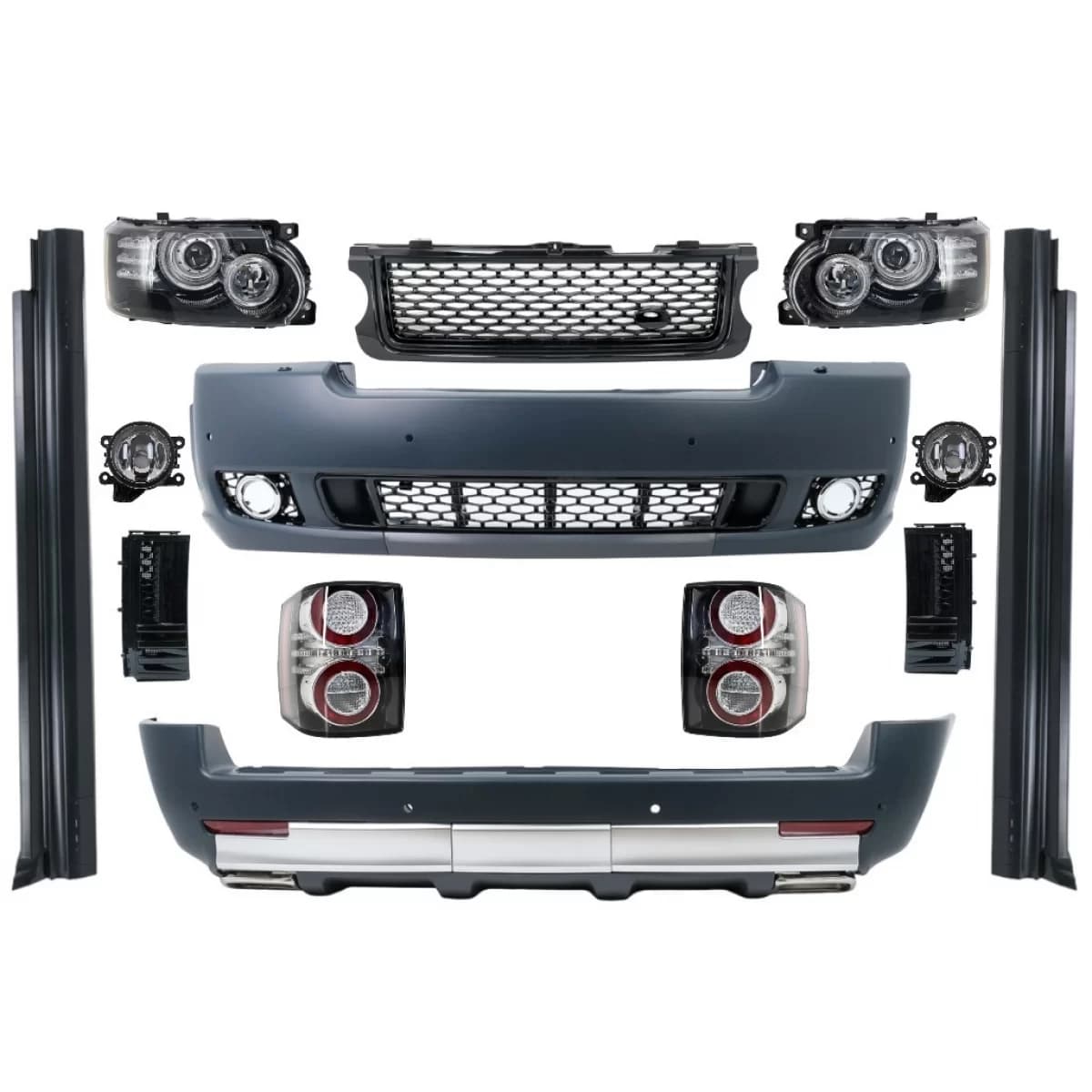 Complete Conversion Body Kit suitable for Land Range Rover Vogue L322 (2002-2009) Retrofit to Facelift Autobiography Design