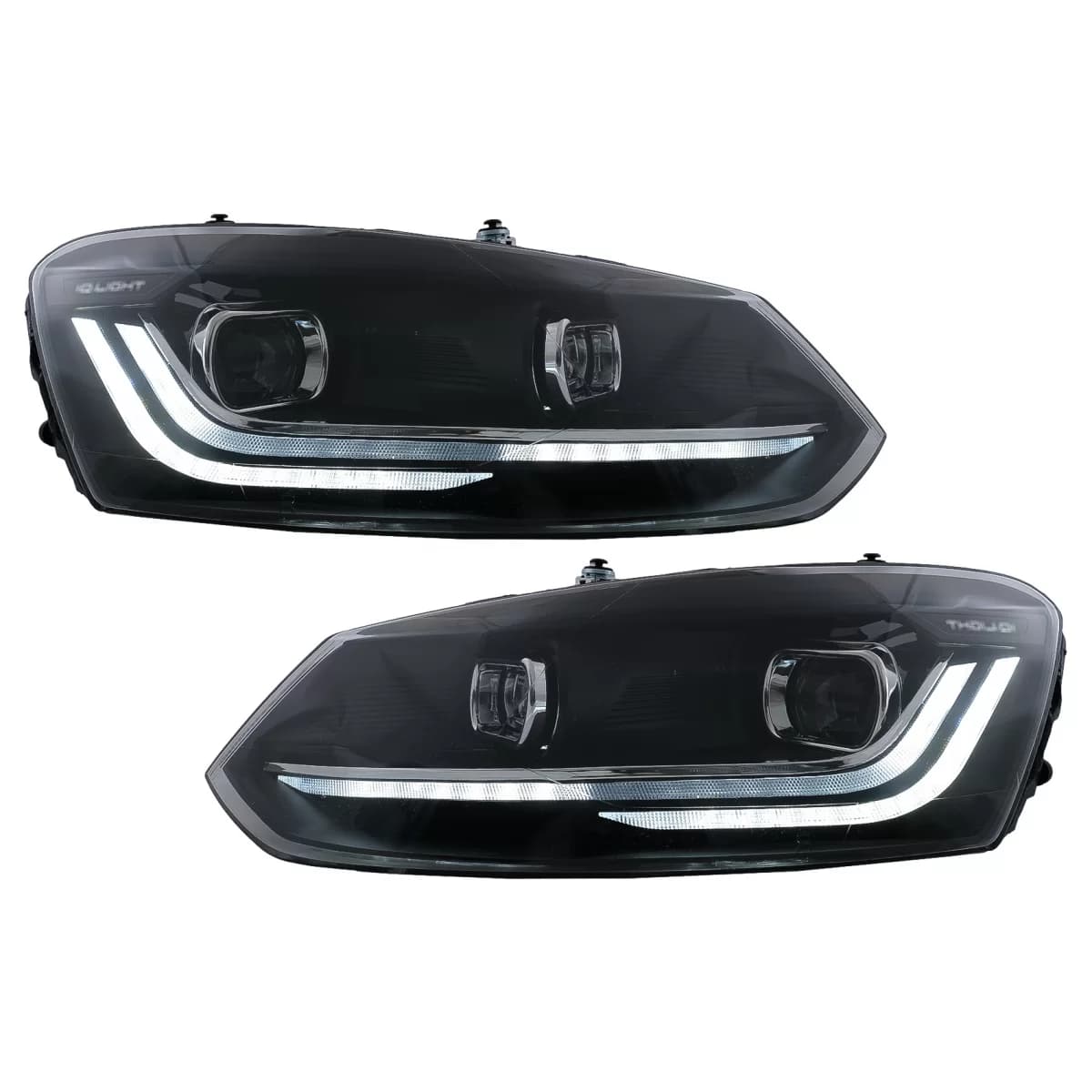 LED Headlights suitable for VW Polo Mk5 6R 6C (2010-2017) Dynamic Sequential Turning Light