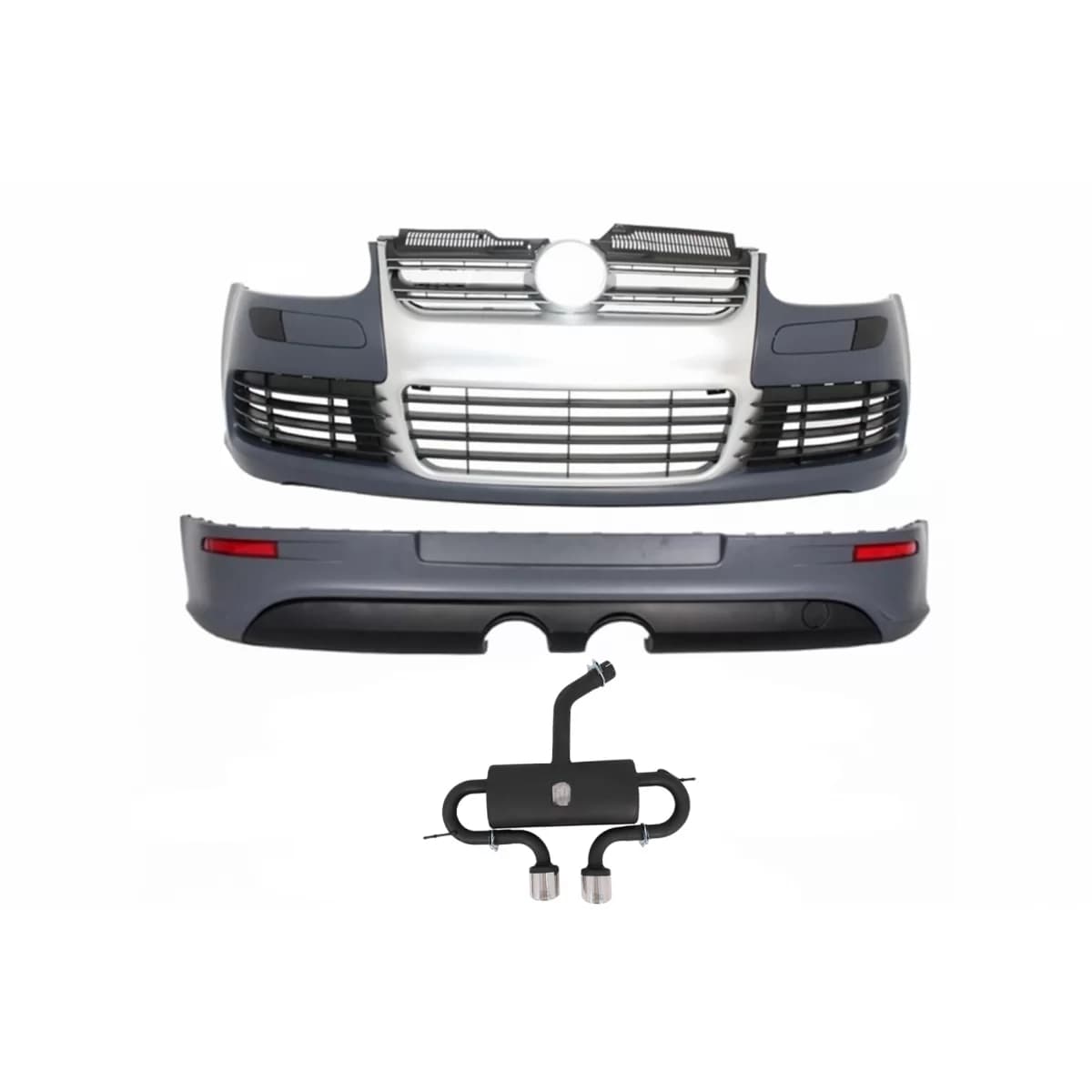 Complete Body Kit suitable for VW Golf 5 (2003-2007) R32 Design with Exhaust System