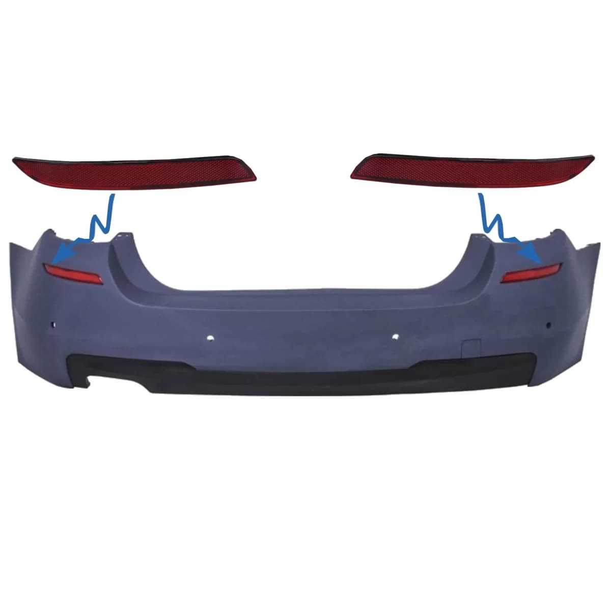Rear Bumper Reflector suitable for BMW 5 Series F10 (2011-up) M-tech Design