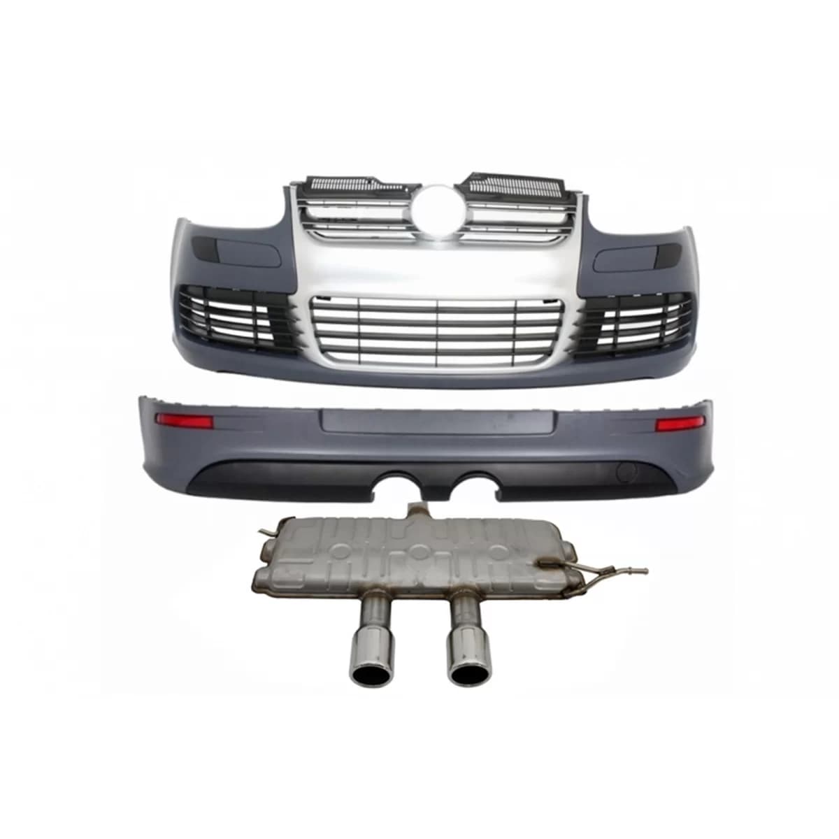 Body Kit suitable for VW Golf 5 (2005-2007) R32 Design with Exhaust System