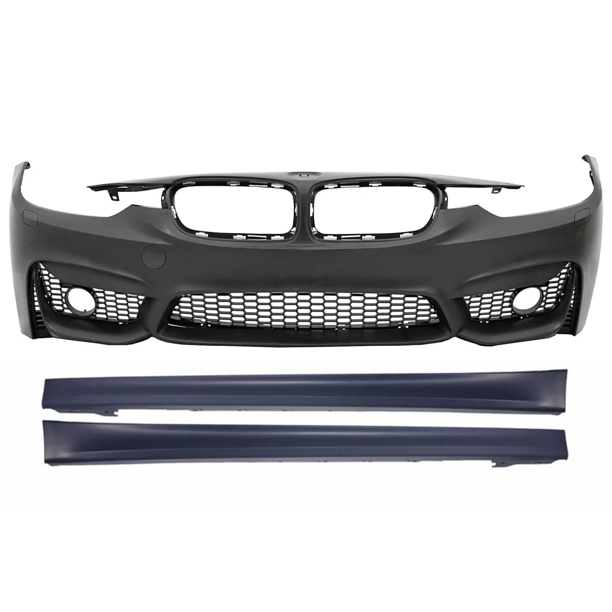 Front Bumper with Side Skirts suitable for BMW 3 Series F30 F31 Non LCI & LCI (2011-2018) M3 Sport EVO Design