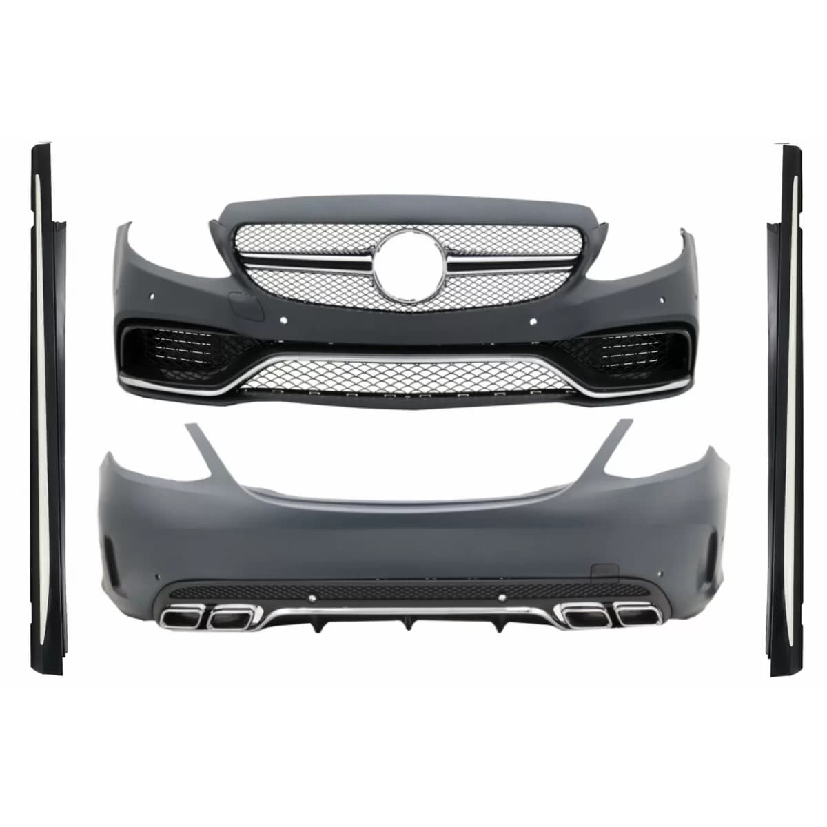 Body Kit suitable for Mercedes C-Class W205 Sedan (2014-2018) C63 Design