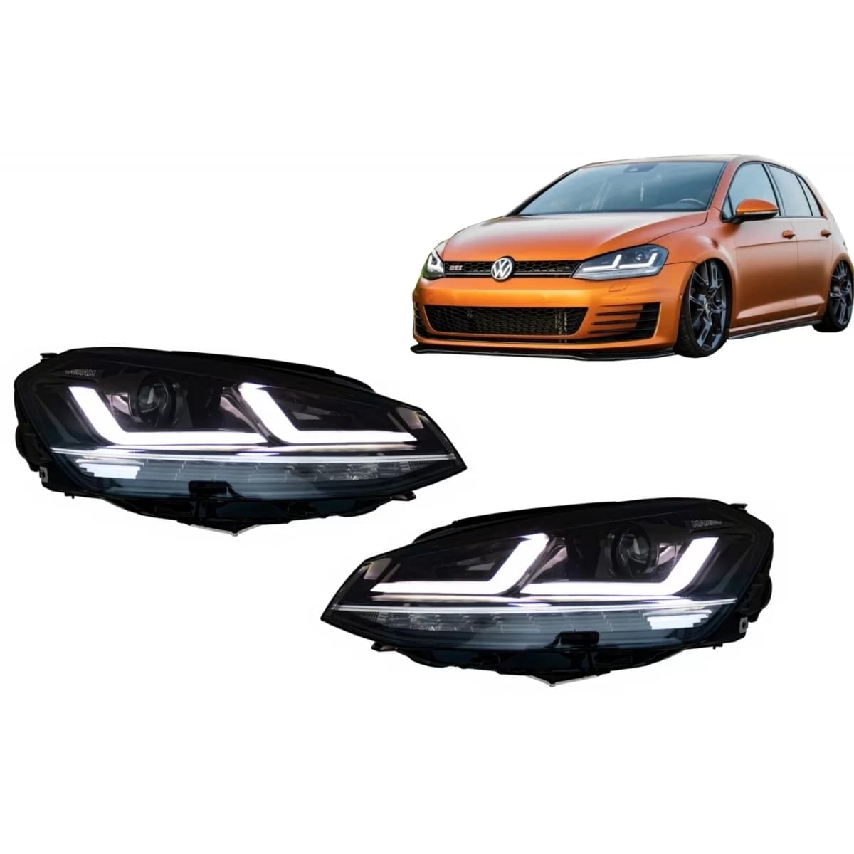 Osram Full LED Headlights LEDriving suitable for VW Golf 7 VII (2012-2017) Chrome Upgrade for Xenon&Halogen DRL Cars