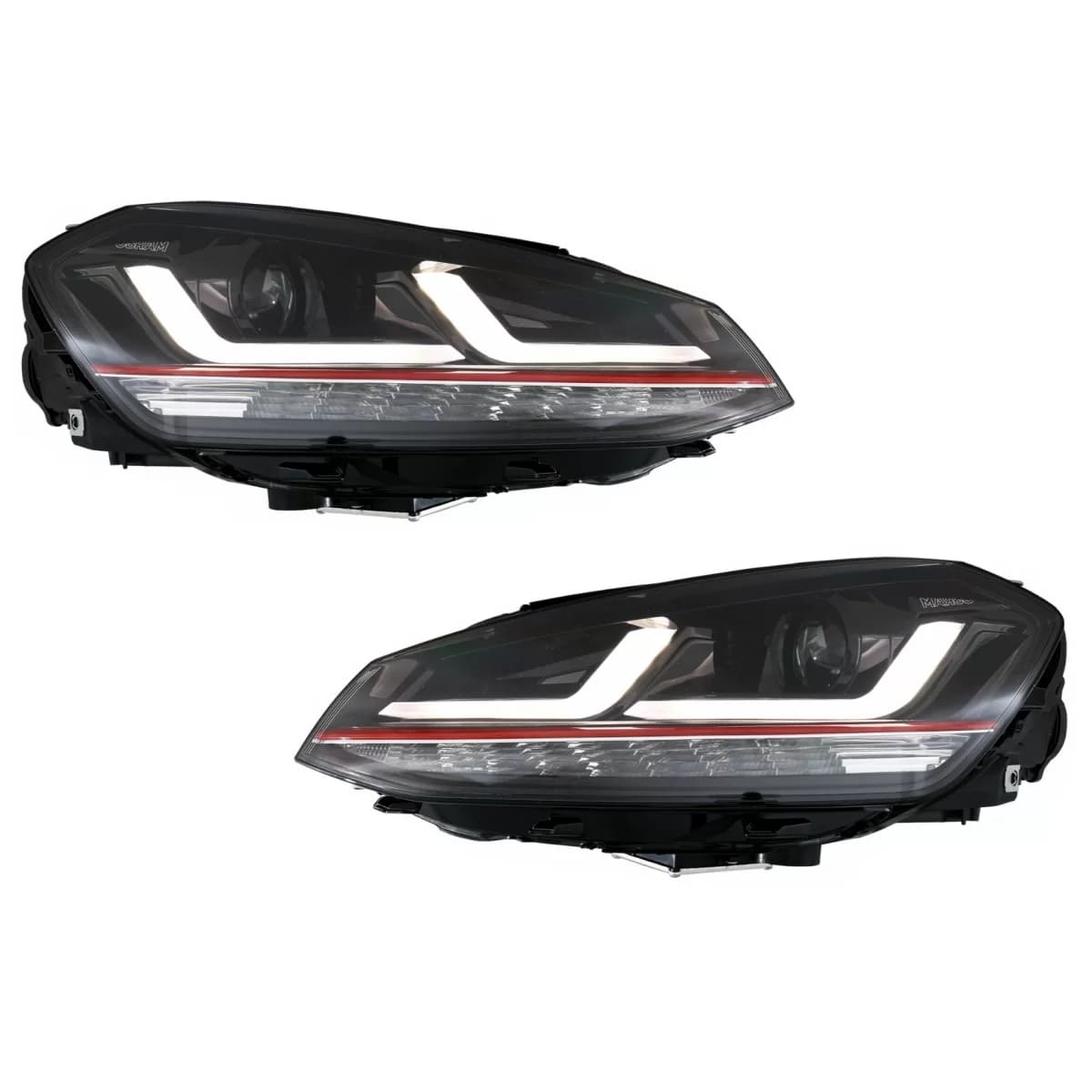 Osram Full LED Headlights LEDriving suitable for VW Golf 7 VII (2012-2017) Red GTI Upgrade for Xenon & Halogen DRL Cars