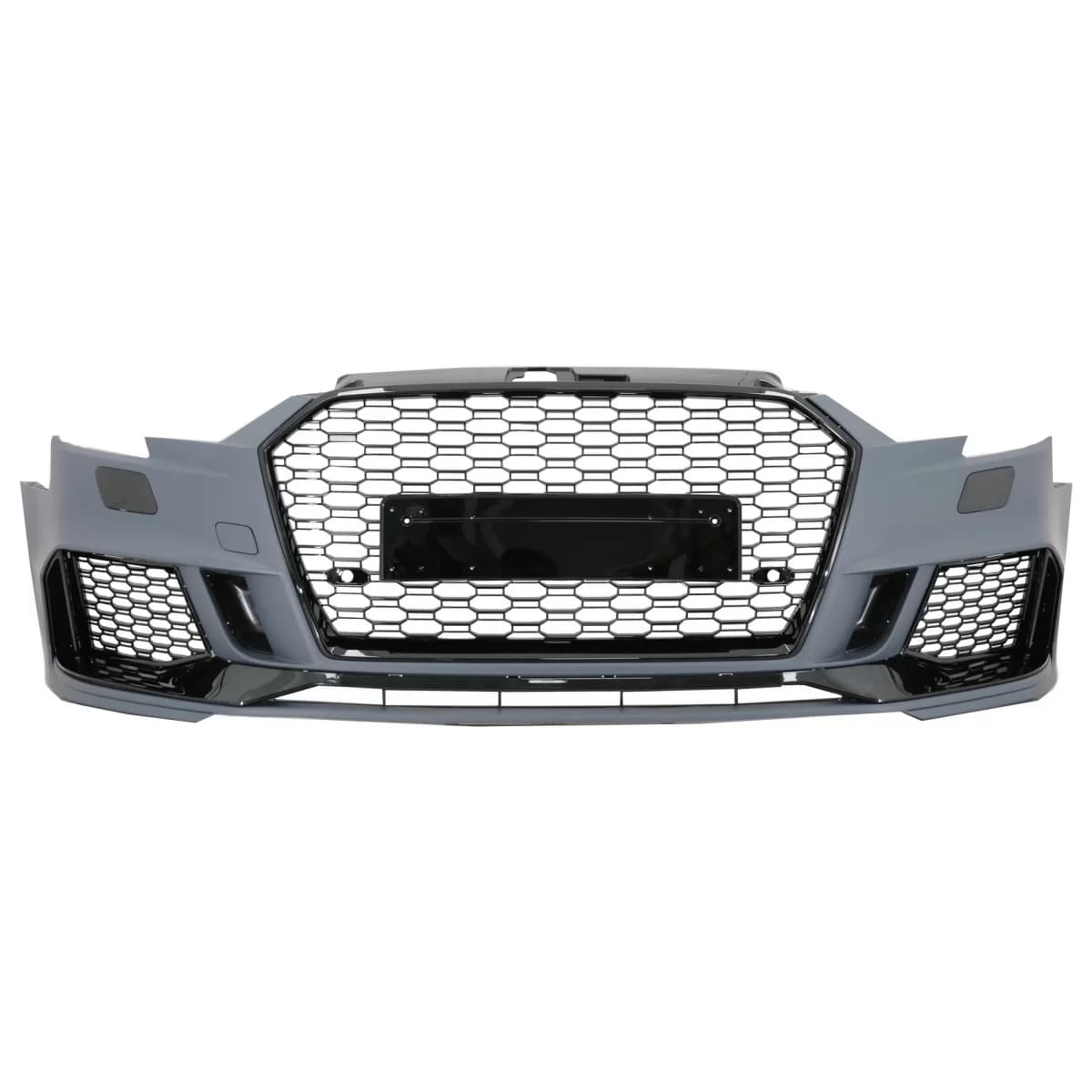 Front Bumper suitable for Audi A3 8V Facelift (2016-2019) Sedan Cabrio RS3 Design Brilliant Black