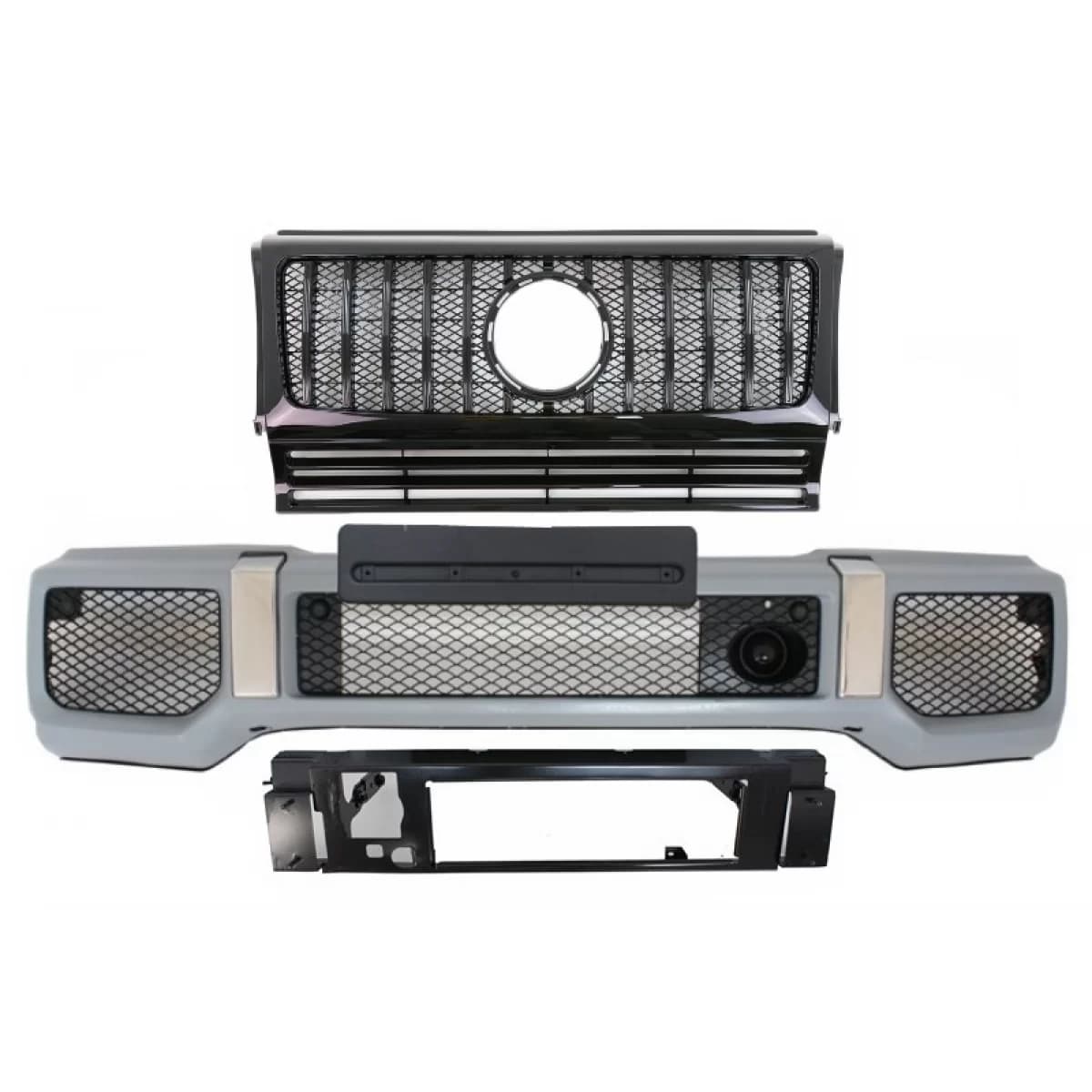 Front Bumper with Grille suitable for Mercedes G-Class W463 (1989-2017) G65 G63 GT-R Panamericana Design