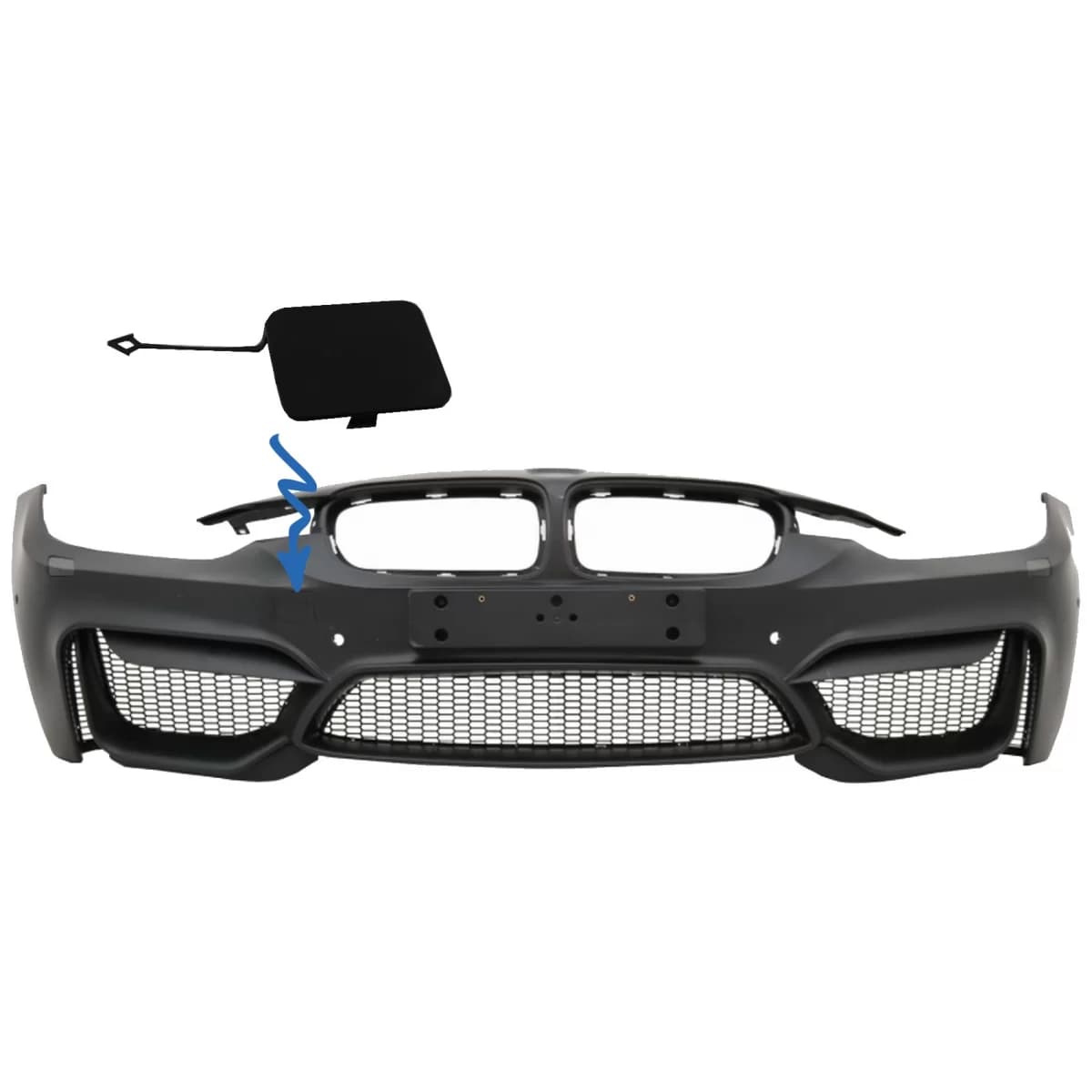Tow Hook Cover suitable for Front Bumper M4 Design BMW 3 Series F30 F31 (2011-2018)