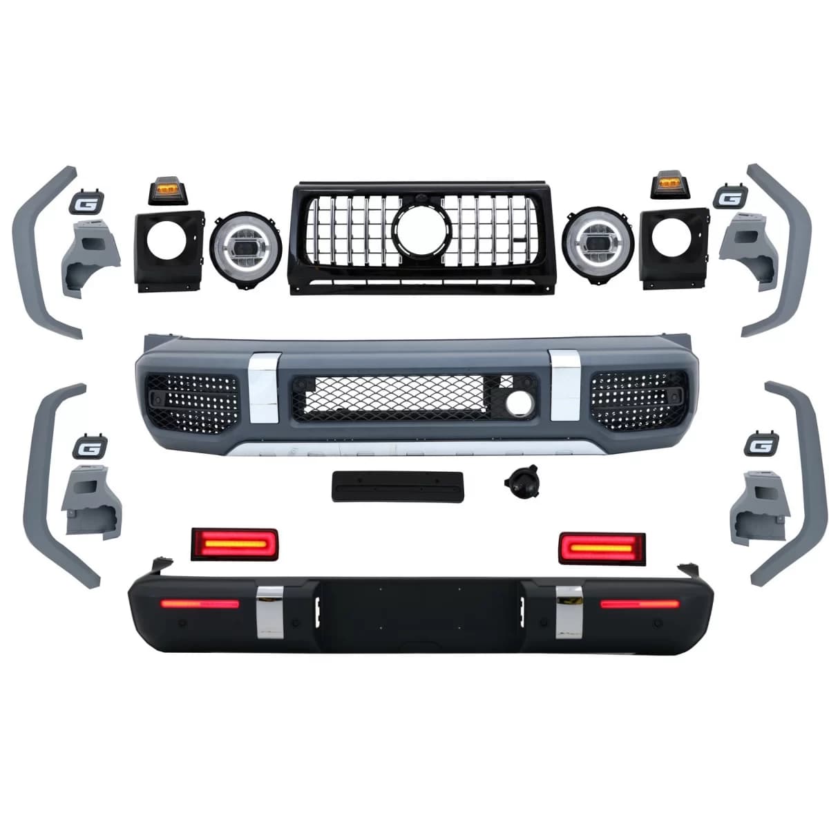 Complete Conversion Body Kit suitable for Mercedes G-Class W463 (2008-2017) 2018 G63 Design