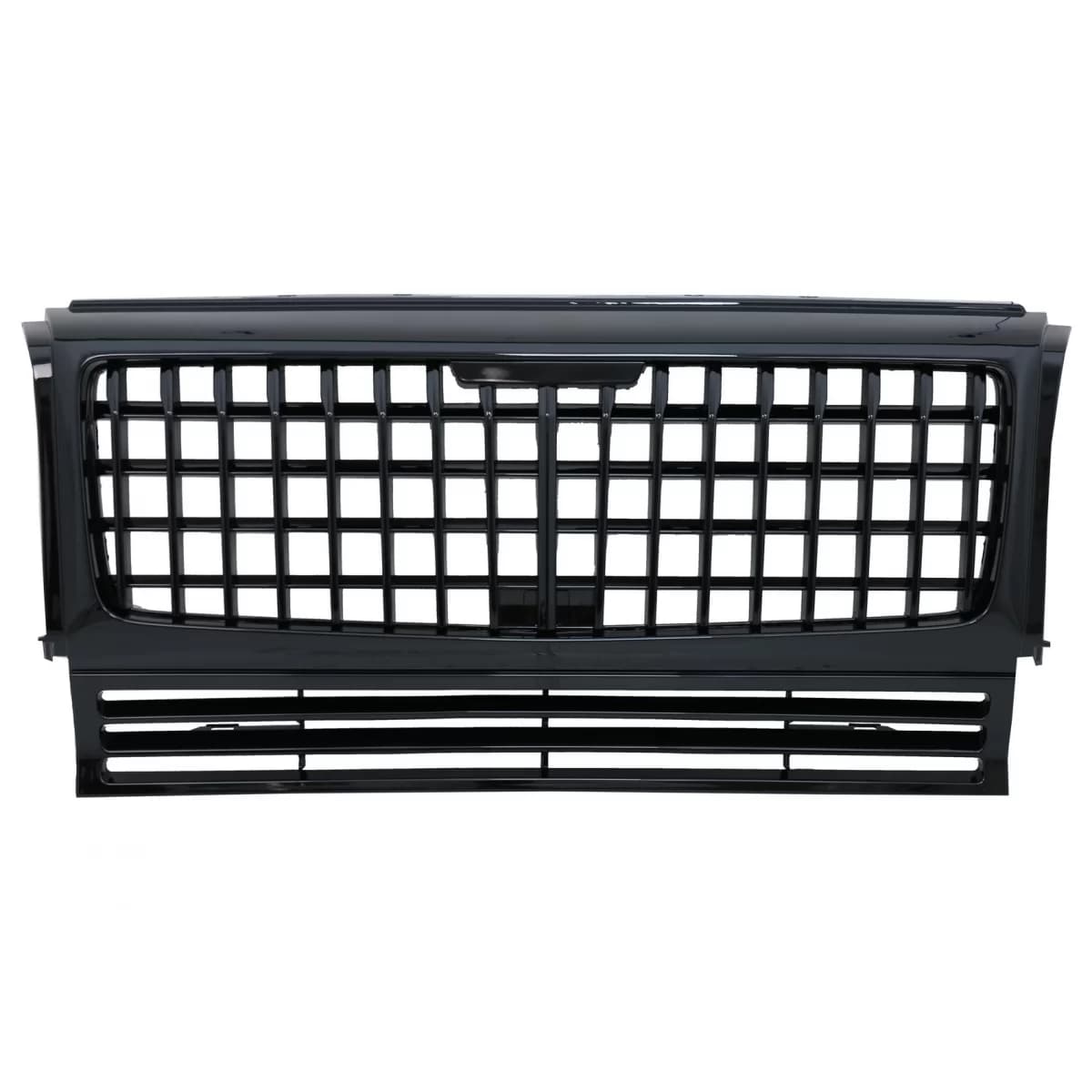 Front Grille suitable for Mercedes G-Class W463 (1990-2017) GT-R Panamericana Vertical Exclusive Design Piano Black