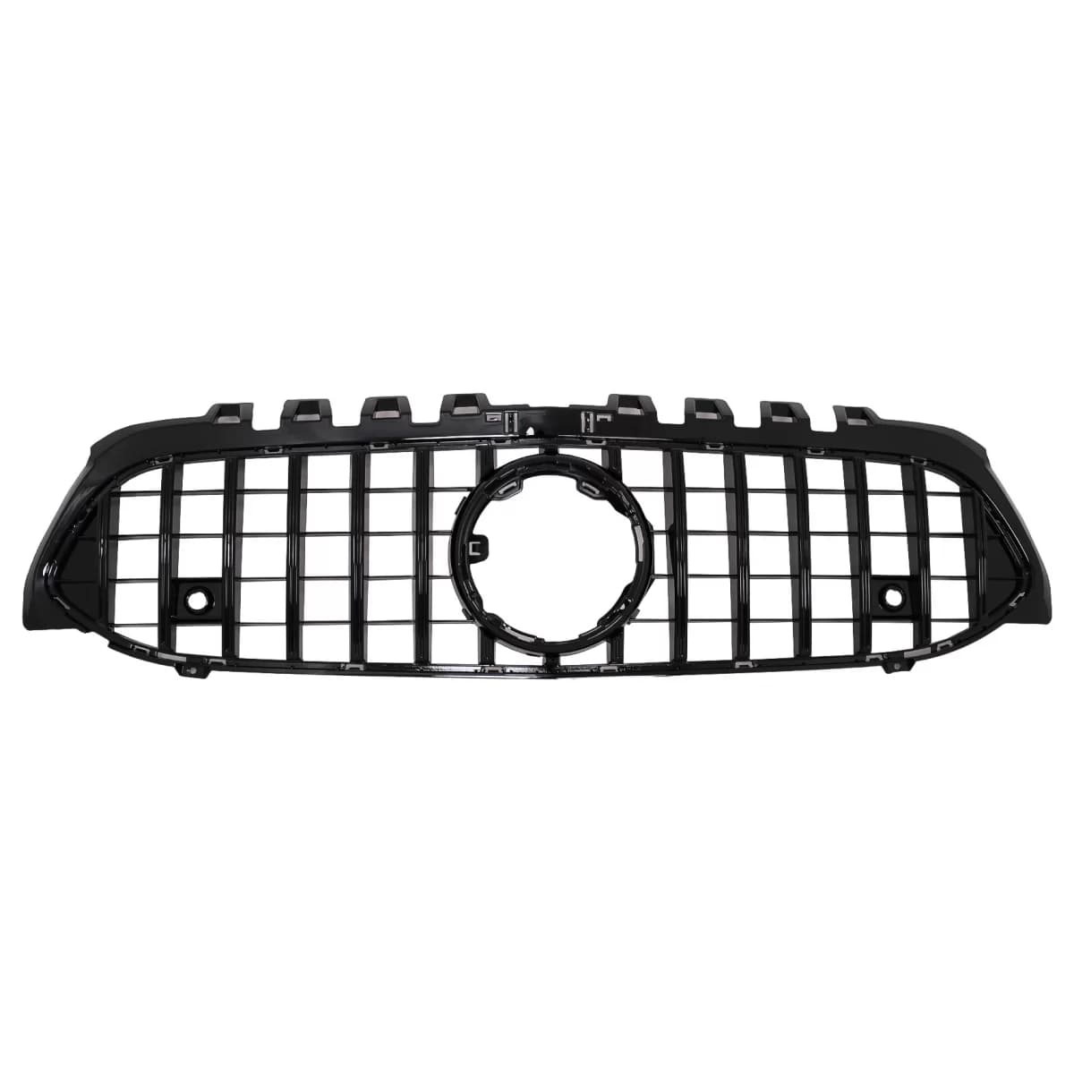 Central Grille suitable for Mercedes A-Class W177 Hatchback V177 Sedan (04.2018-2022) GT-R Panamericana Design Black