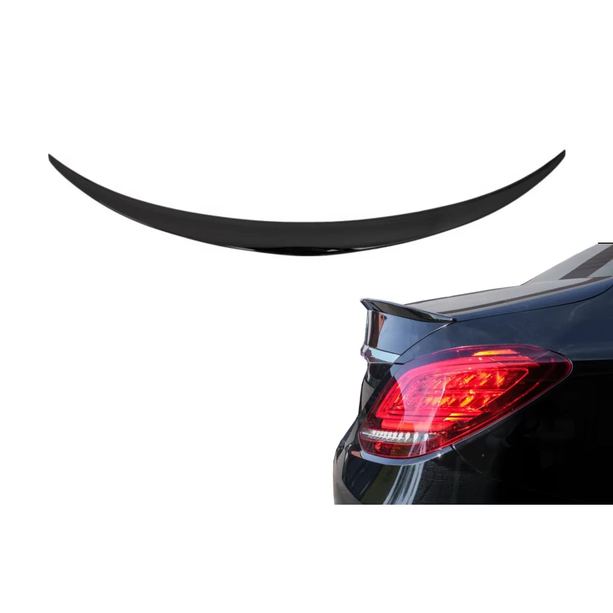 Trunk Spoiler suitable for Mercedes C-Class W205 (2014-2020) Shiny Black