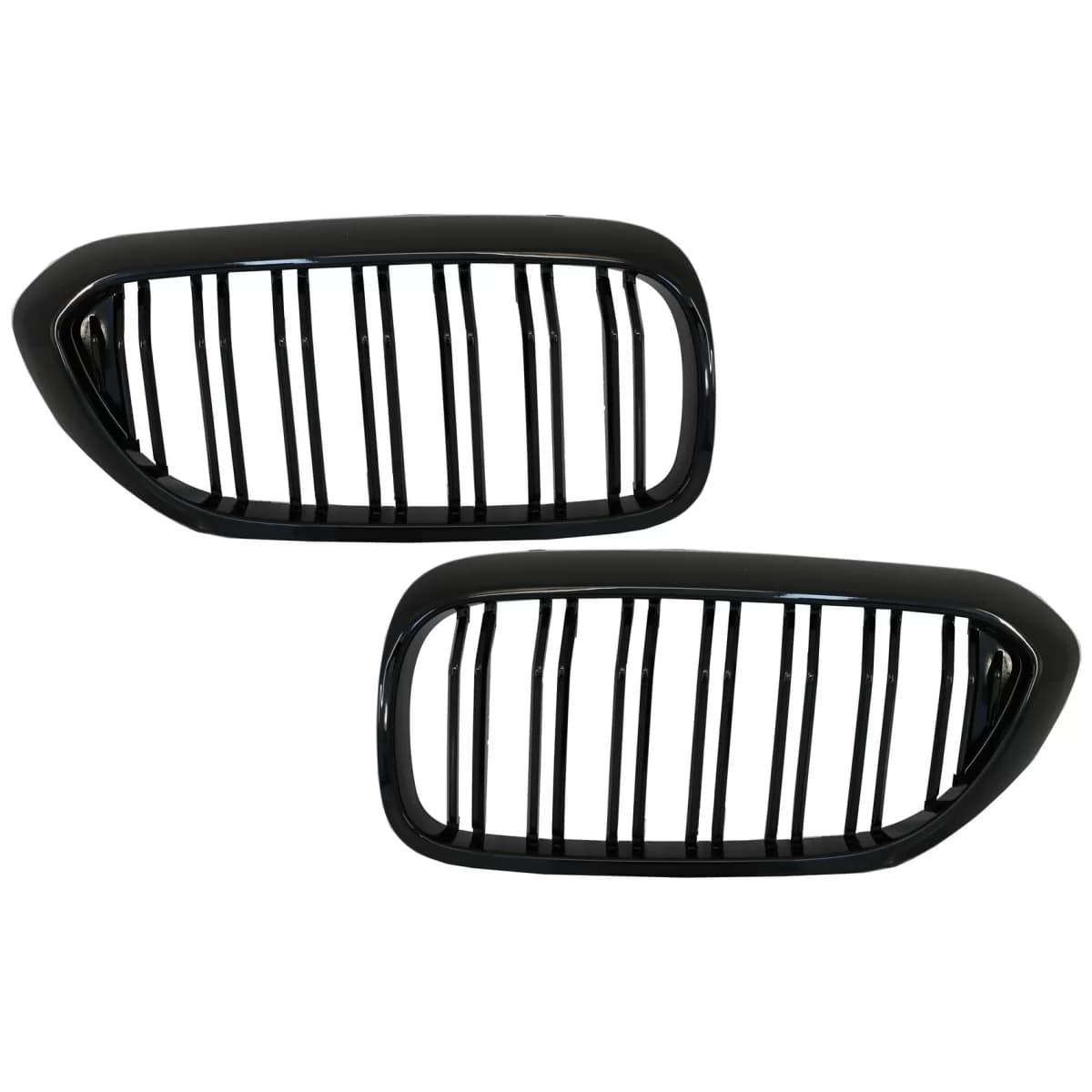 Central Kidney Grilles suitable for BMW 5 Series G30 G31 Sedan Touring (2017-2019) Double Stripe M Design Piano Black