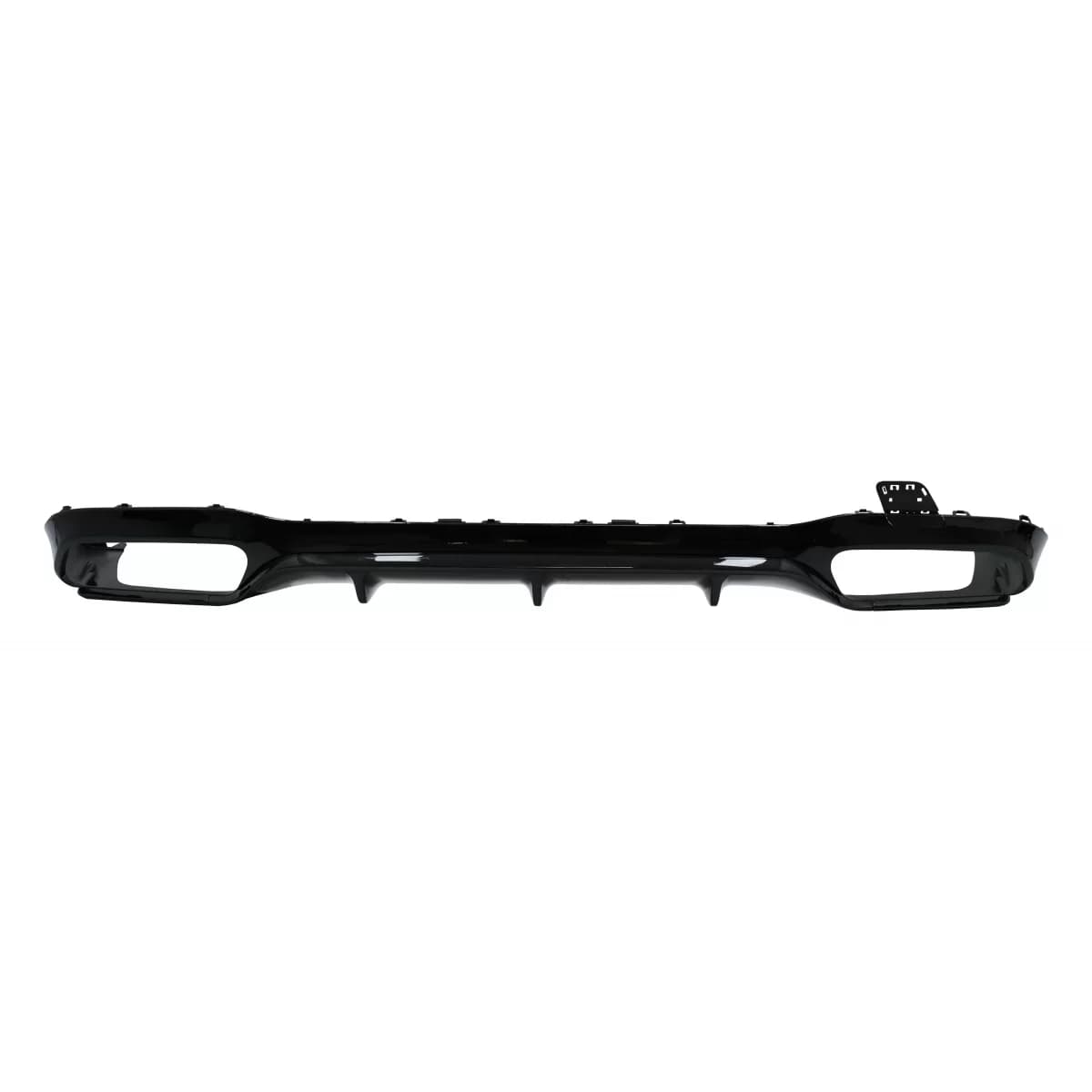 Rear Bumper Air Diffuser suitable for Mercedes E-Class W213 Sport Line (2016-2019) E63 Design Piano Black