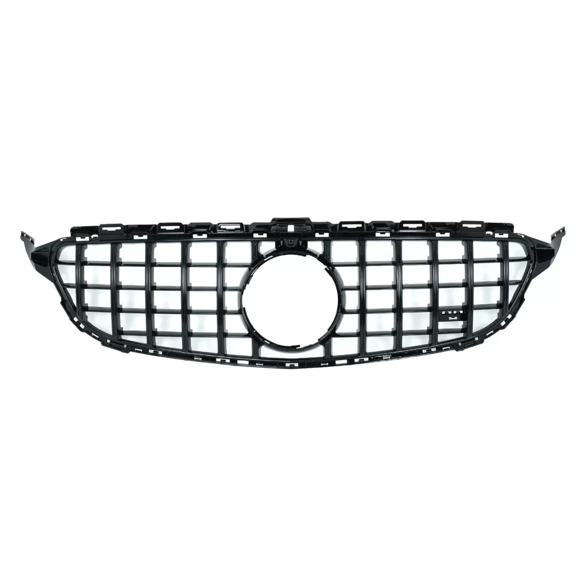 Front Grille suitable for Mercedes C-Class W205 S205 C205 A205 (2014-2018) GT-R Panamericana Design Black