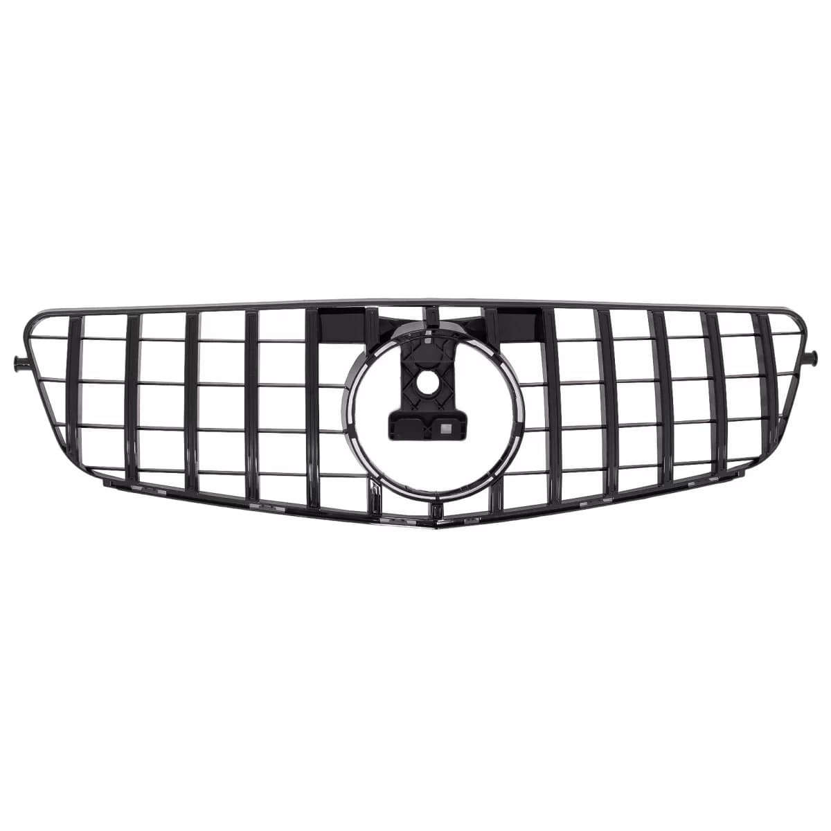 Front Grille suitable for Mercedes C-Class W204 S204 Limousine Station Wagon (2007-2014) GT-R Panamericana Design Black