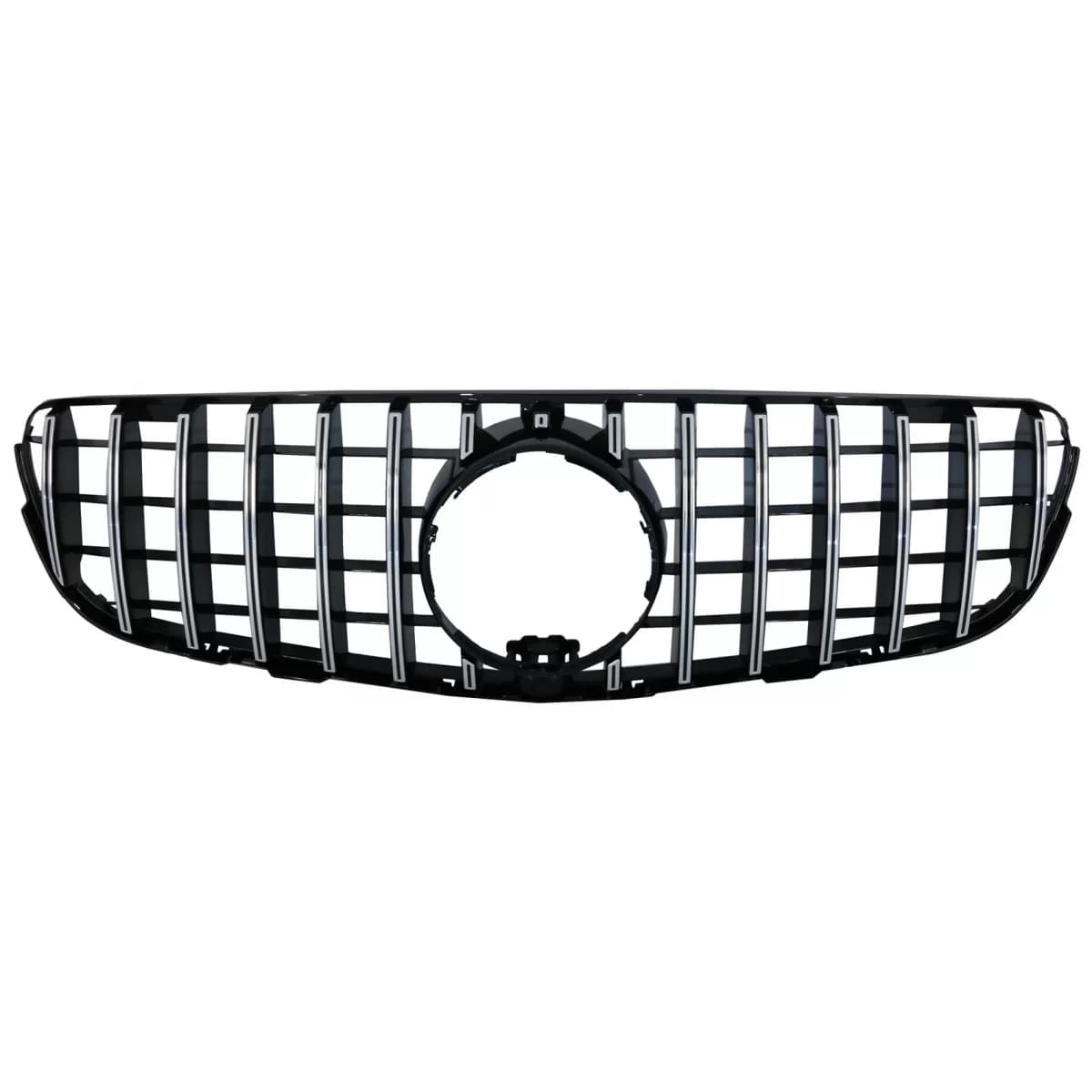 Front Central Grille suitable for Mercedes GLC X253 C253 (2015-2018) GT R Panamericana Look Chrome
