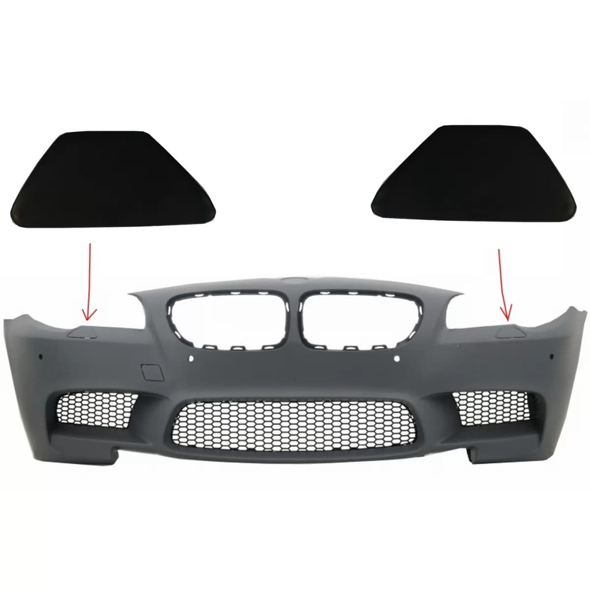 SRA headlights washer cover Front Bumper suitable for BMW 5 Series F10 F11 (2011-2017) M5 Design