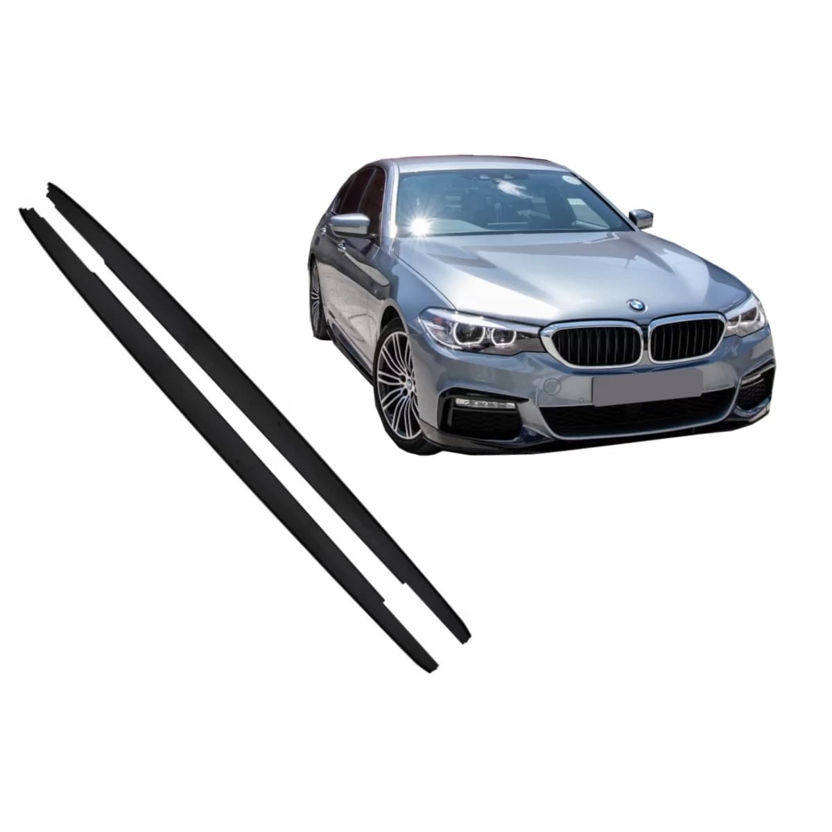 Side Skirts Extension suitable for BMW 5 Series G30 Limousine G31 Touring (2017-up) M Design Piano Black