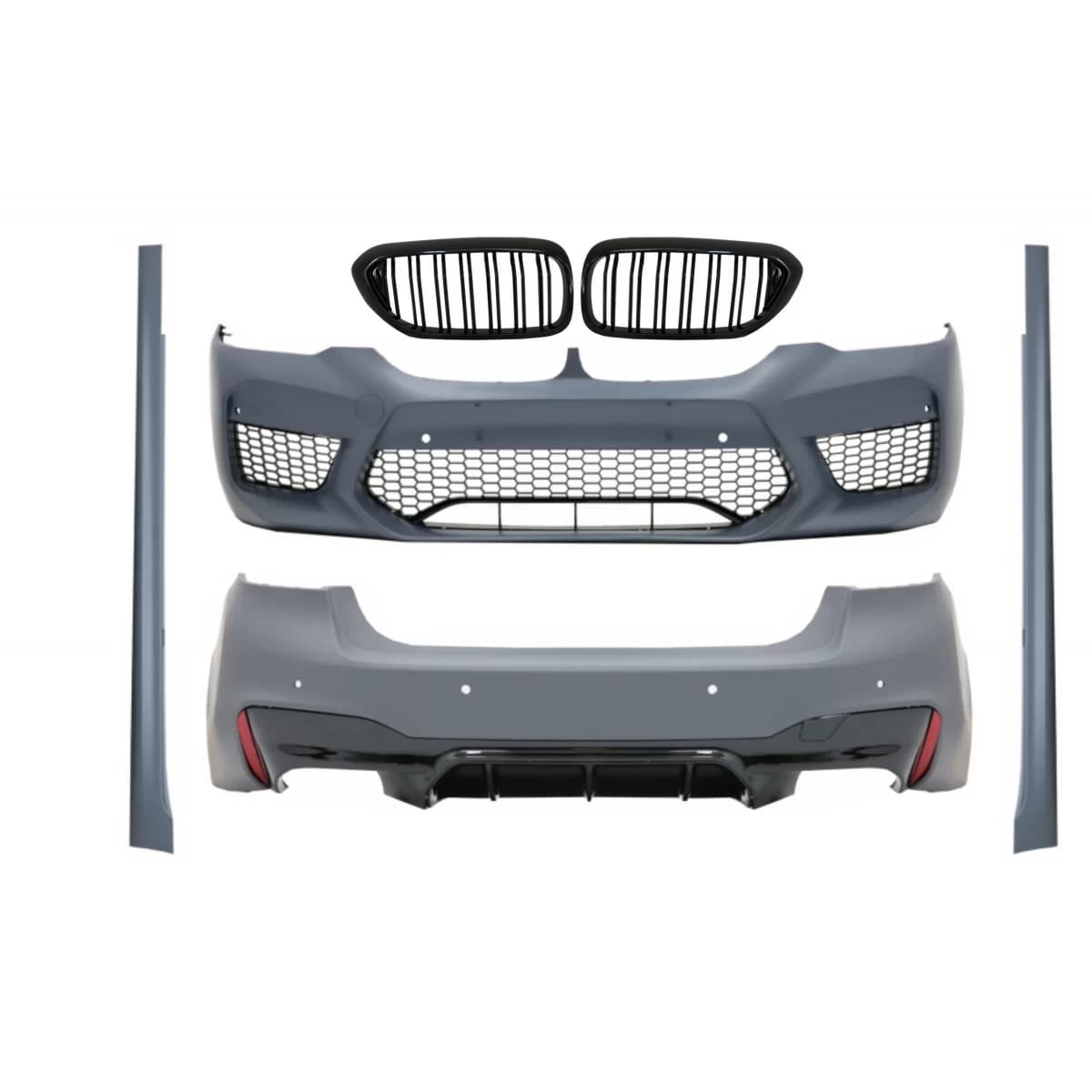 Complete Body Kit suitable for BMW 5 Series G30 (2017-2019) with Central Kidney Grilles Double Stripe M5 Design