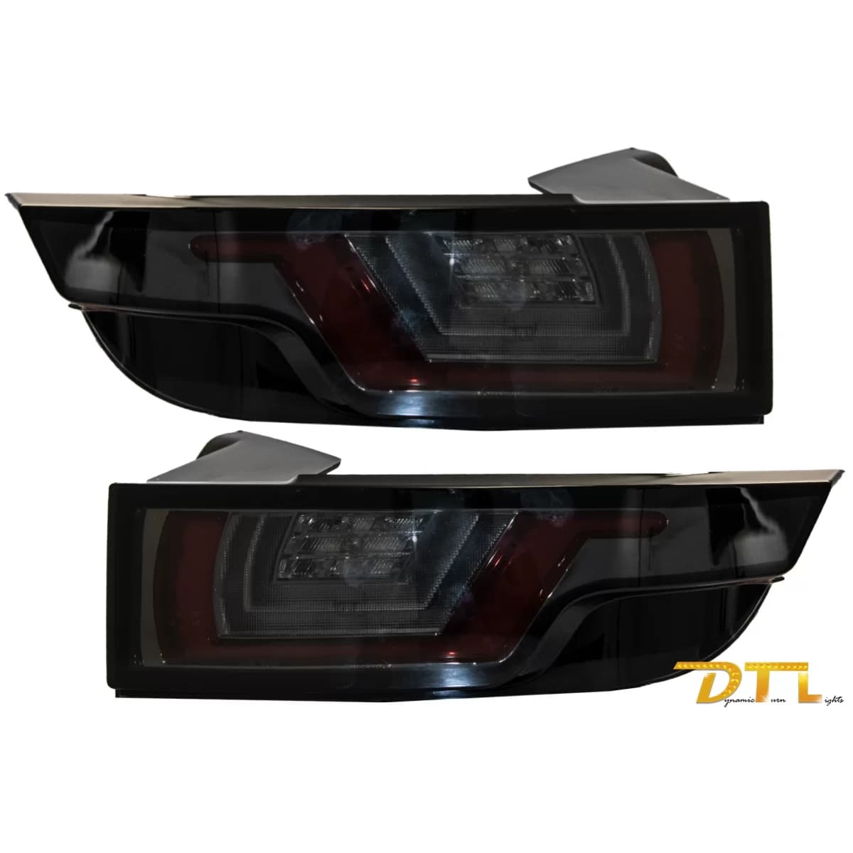 Dynamic Sequential Turning Light Full LED Taillights suitable for Range ROVER Evoque L538 (2011-2014) Light Bar Smoke Black
