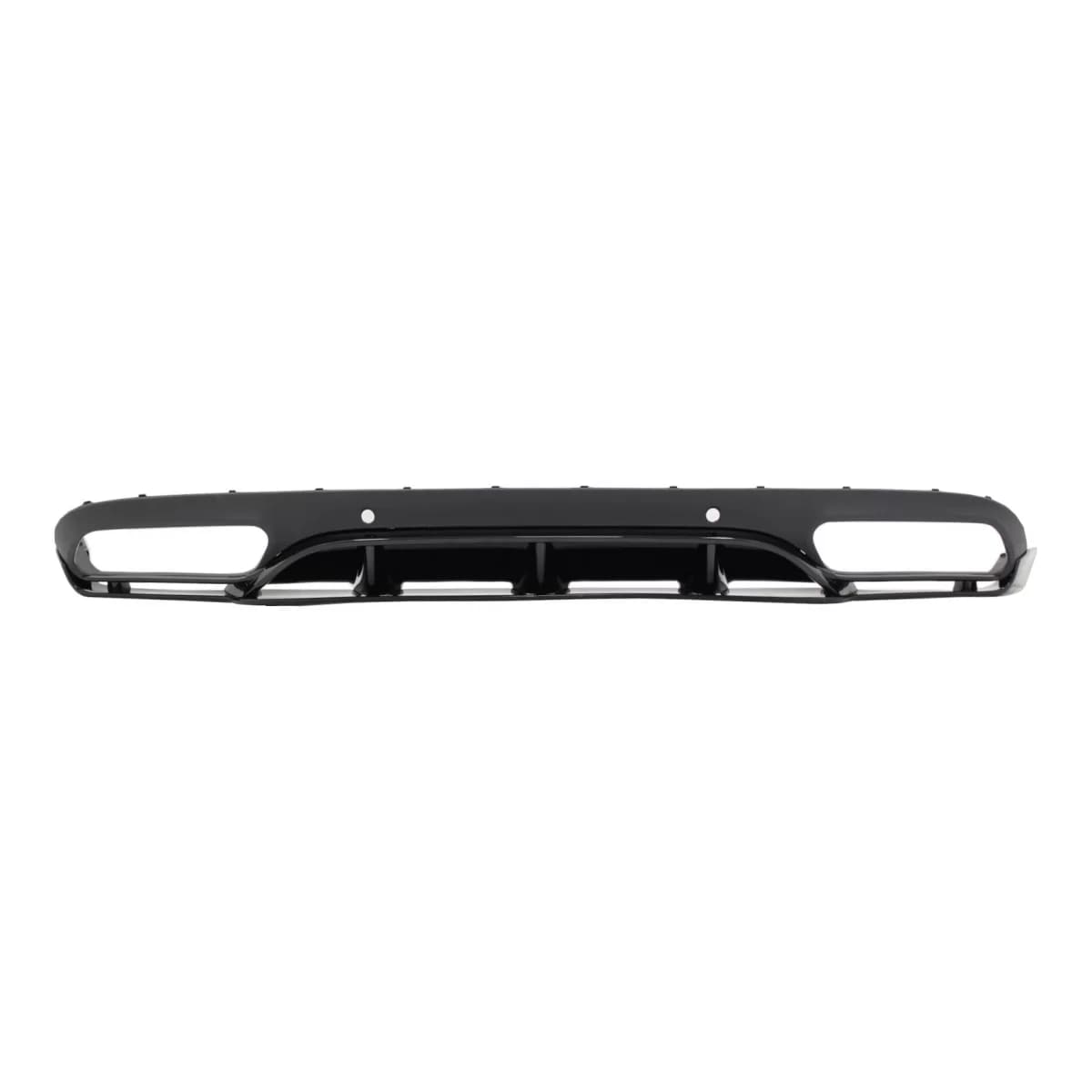 Rear Bumper Valance Diffuser suitable for Mercedes C-Class C205 A205 Coupe Cabriolet (2014-2019) C63 Edition 1 Design Piano Black