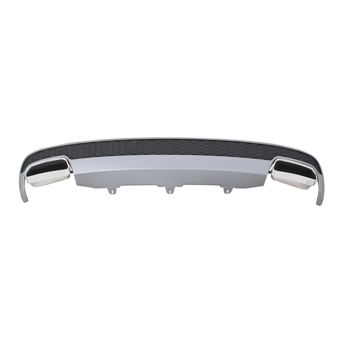 Rear Bumper Valance Diffuser with Exhaust Tips suitable for Audi A6 4G Limousine (2011-2014) Facelift Look