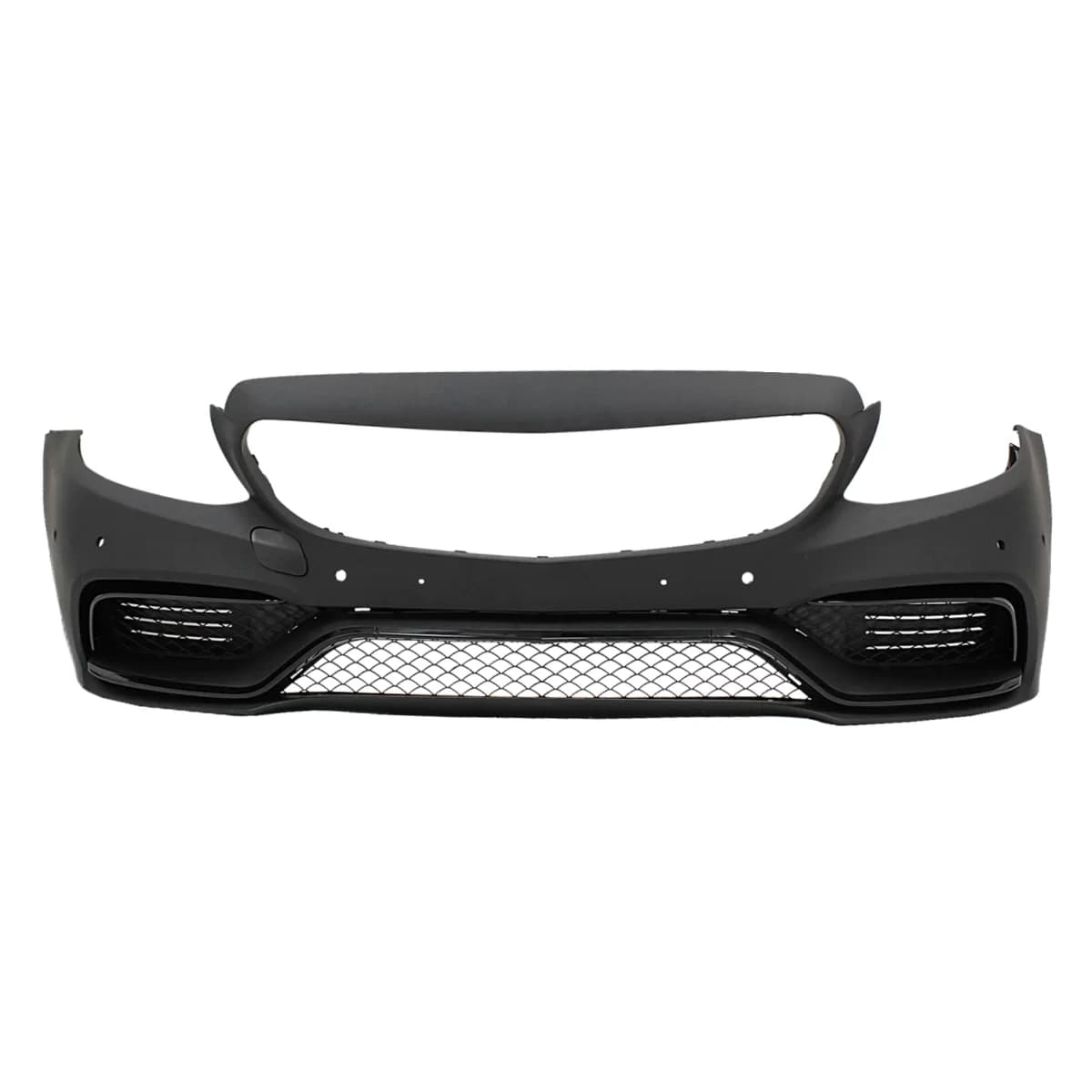 Front Bumper suitable for Mercedes C-Class W205 S205 (2014-2020) Limousine T-Model Coupe Cabriolet C63 Design Without Front Grille