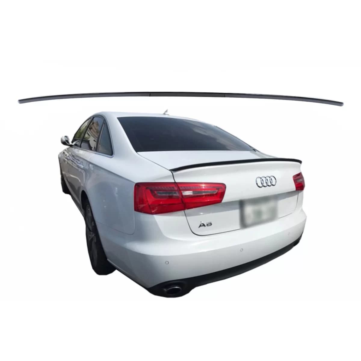 Trunk Spoiler suitable for Audi A6 C7 4G 4 Doors (2011-2018) Matte Black