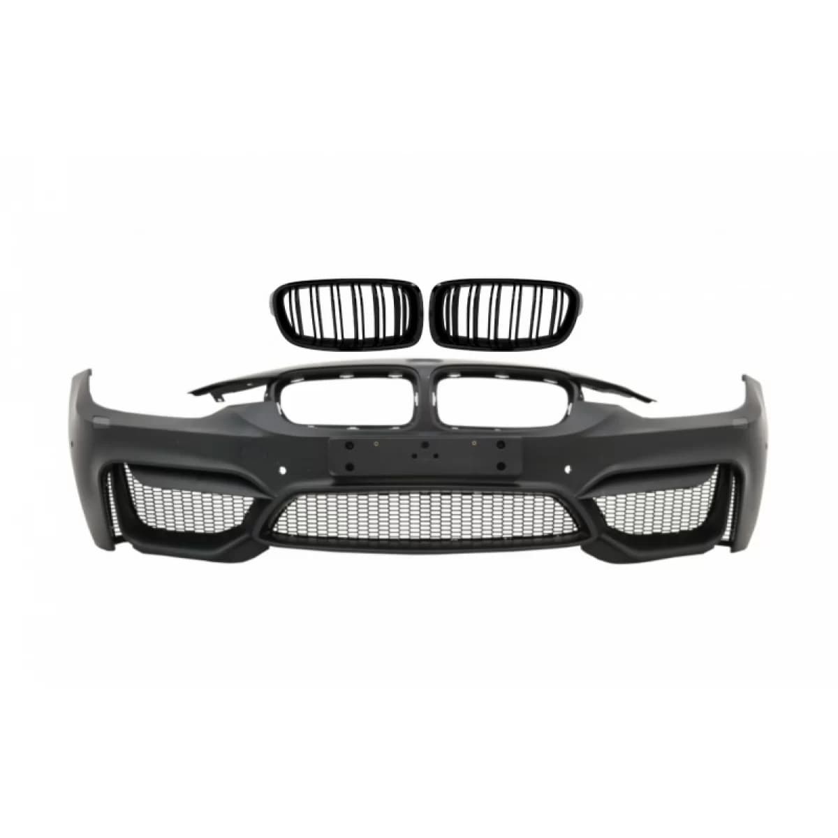 Front Bumper with Kidney Grilles Double Stripe suitable for BMW 3 Series F30 F31 Pre-LCI & LCI (2011-2018) M4 Design