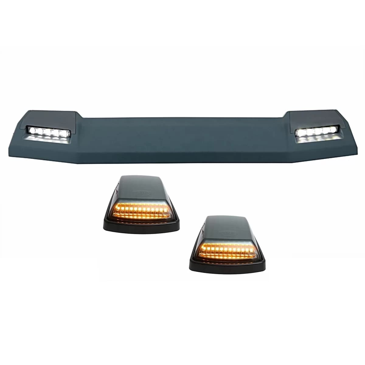 Front Roof Spoiler and Turning Lights suitable for Mercedes G-Class W463 (1989-2017) 6X6 Design