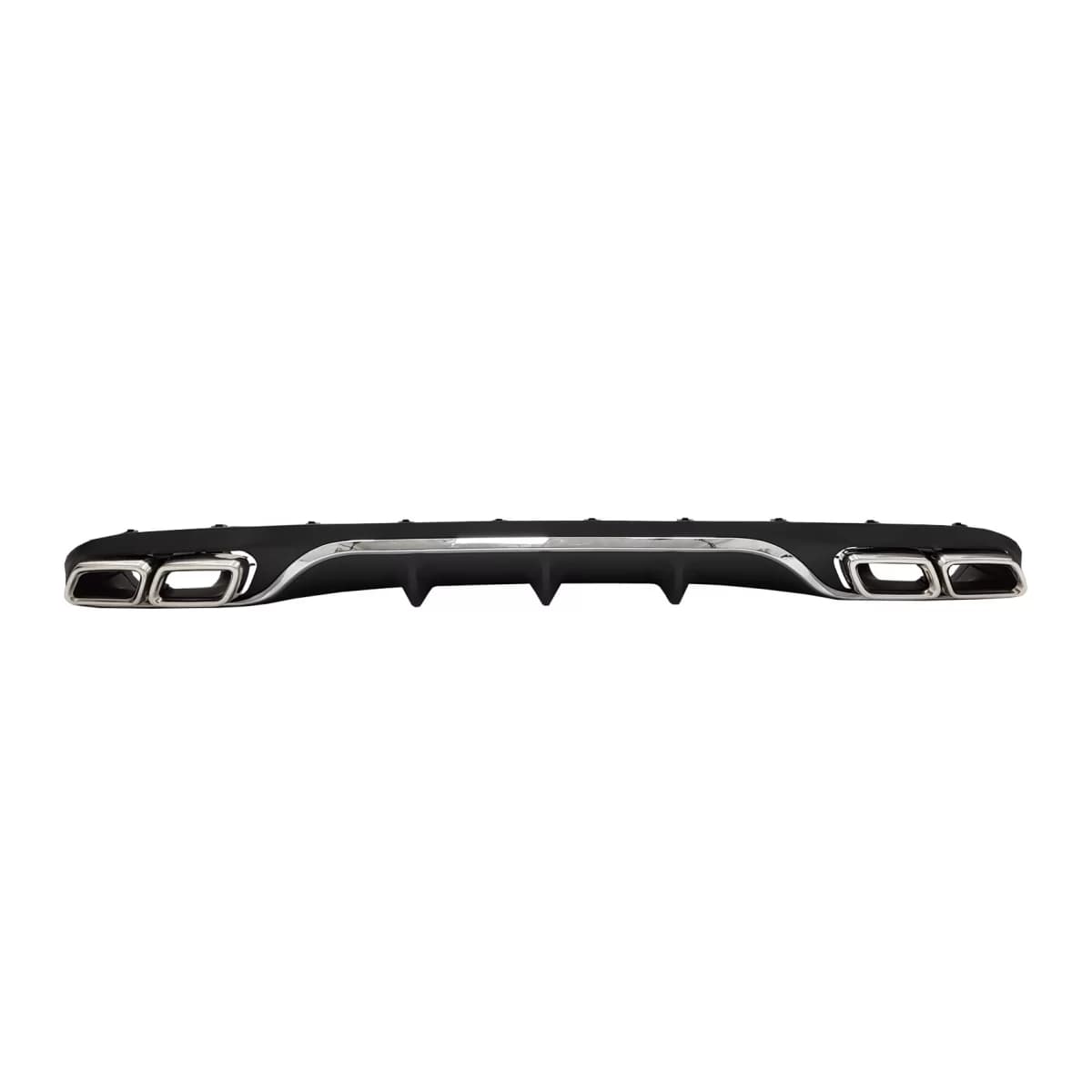 Rear Diffuser with Exhaust Muffler Tips suitable for Mercedes E-Class W213 S213 Standard (2016-2019) E63 Design Chrome Edition