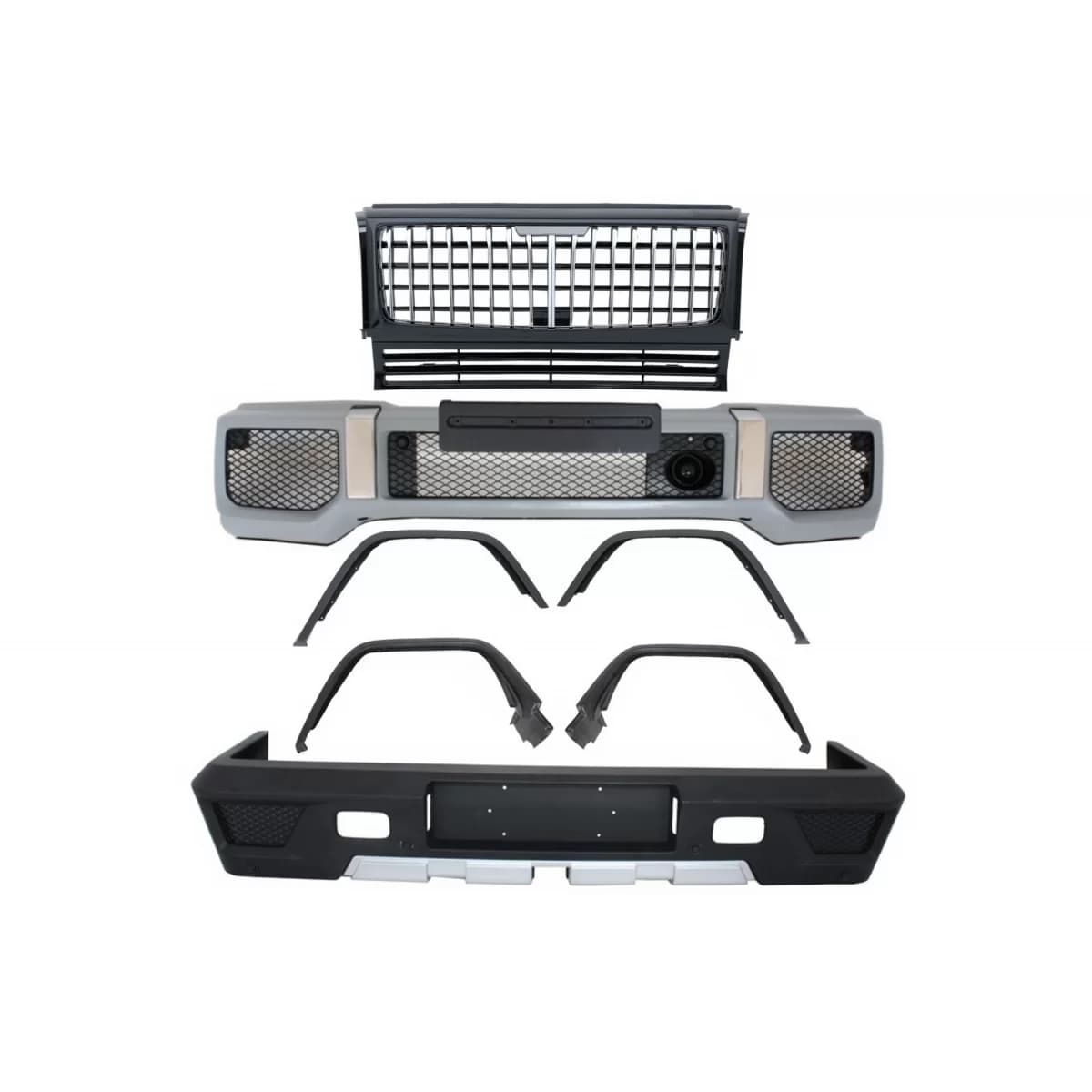 Complete Conversion Body Kit suitable for Mercedes G-Class W463 (1989-2017) G63 G65 Design with Front Grille Panamericana Design