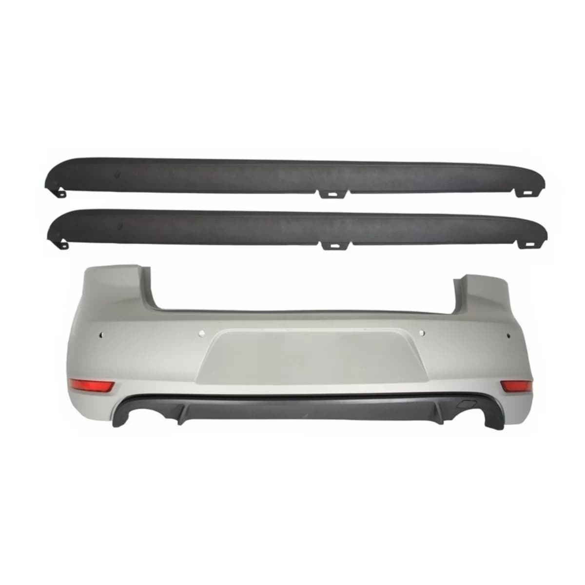 Rear Bumper suitable for VW Golf 6 VI (2008-2012) with Side Skirts GTI Design
