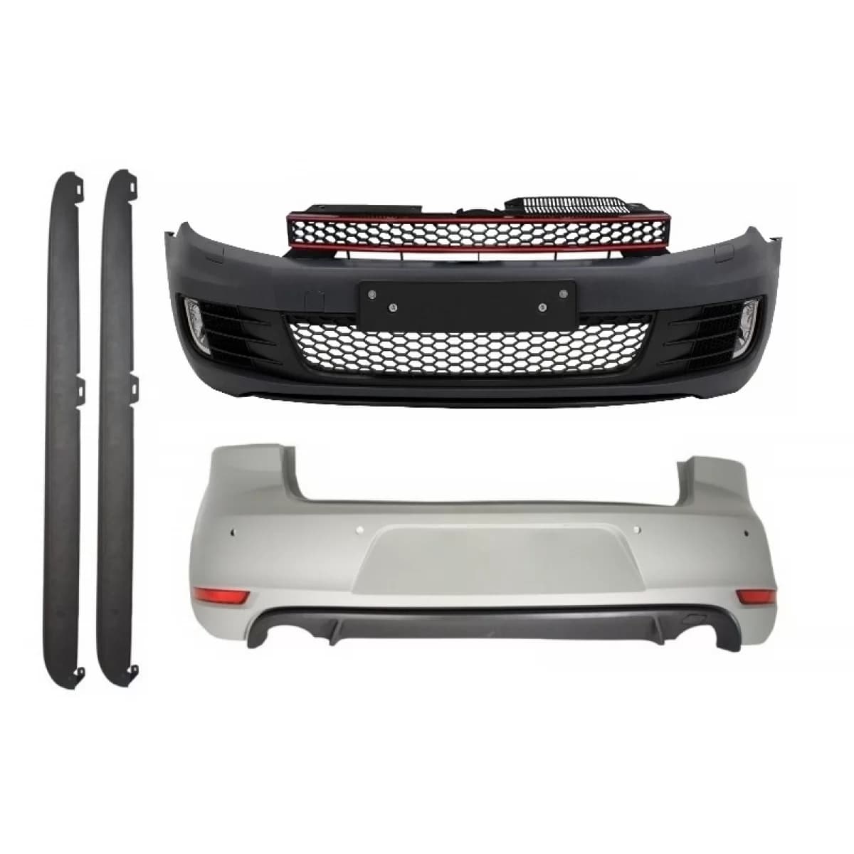 Body Kit Bumper suitable for VW Golf VI Golf 6 (2008-2013) with Side Skirts GTI Design