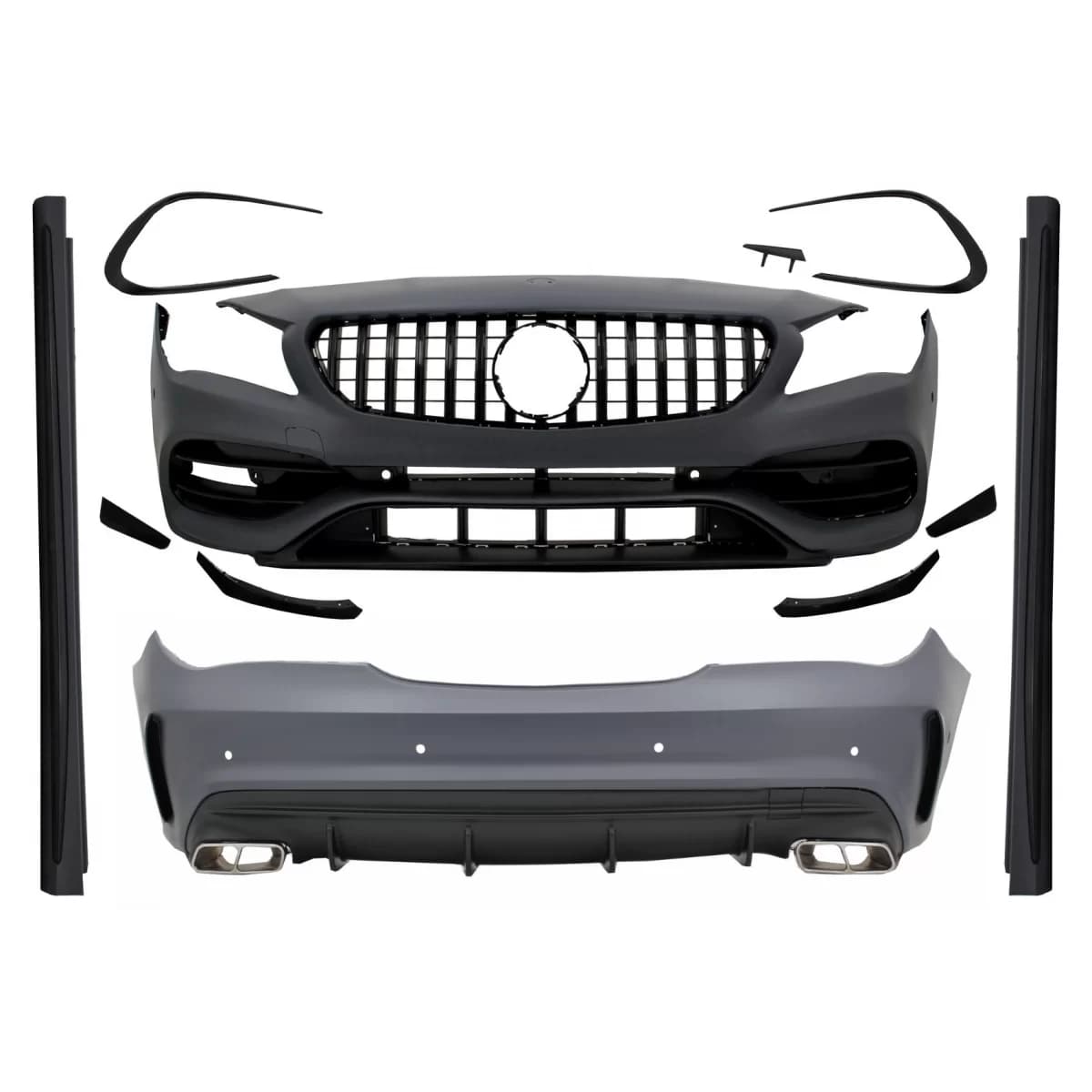 Complete Body Kit suitable for Mercedes CLA C117 W117 (2013-2018) Facelift CLA45 Design Front Grille