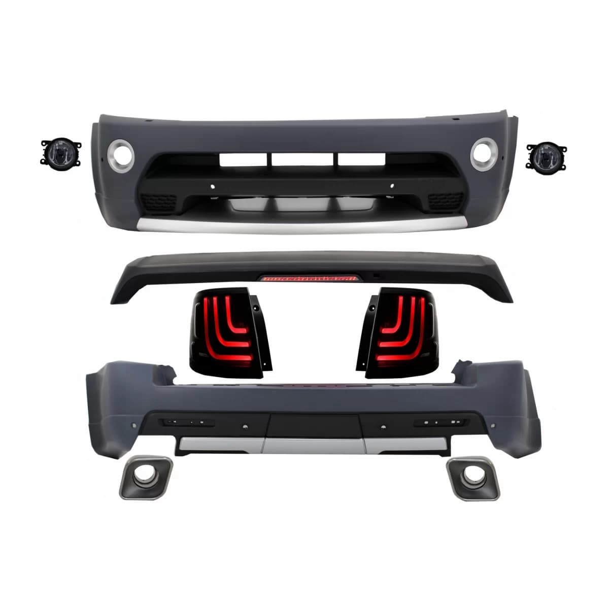 Body Kit suitable for Land Range Rover Sport L320 Facelift (2009-2013) Autobiography Design with Smoke Taillights Glohh
