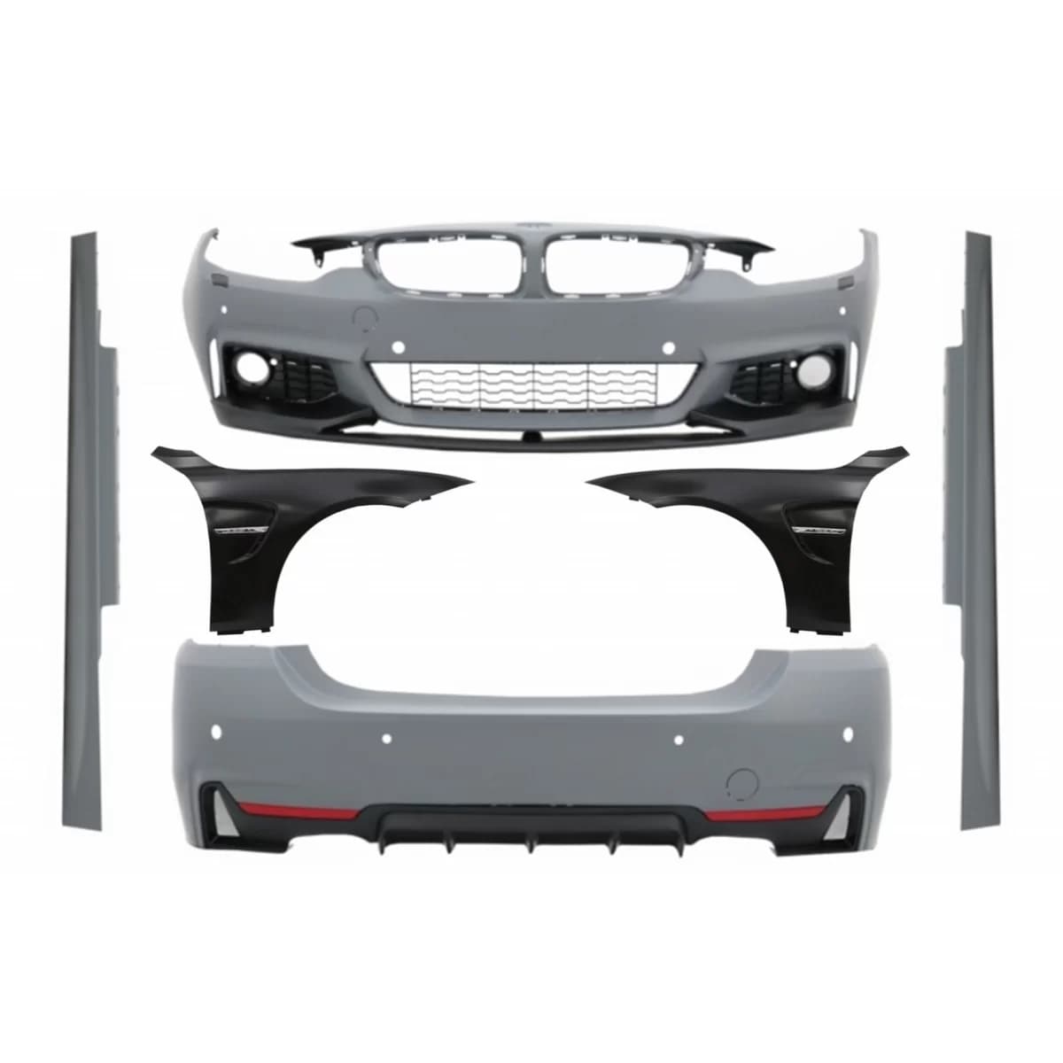 Complete Body Kit suitable for BMW 4 Series F32 F33 F36 (2013-2016) Coupe Cabrio with Front Fenders