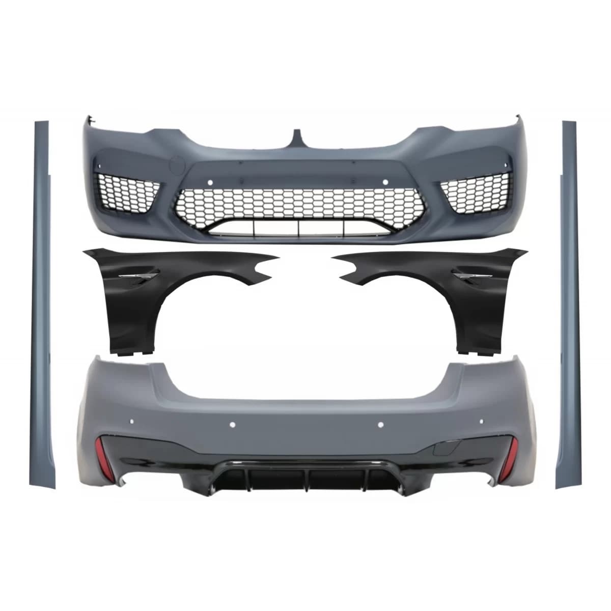 Body Kit suitable for BMW 5 Series G30 (2017-2019) Limousine with Front Fenders M5 Design