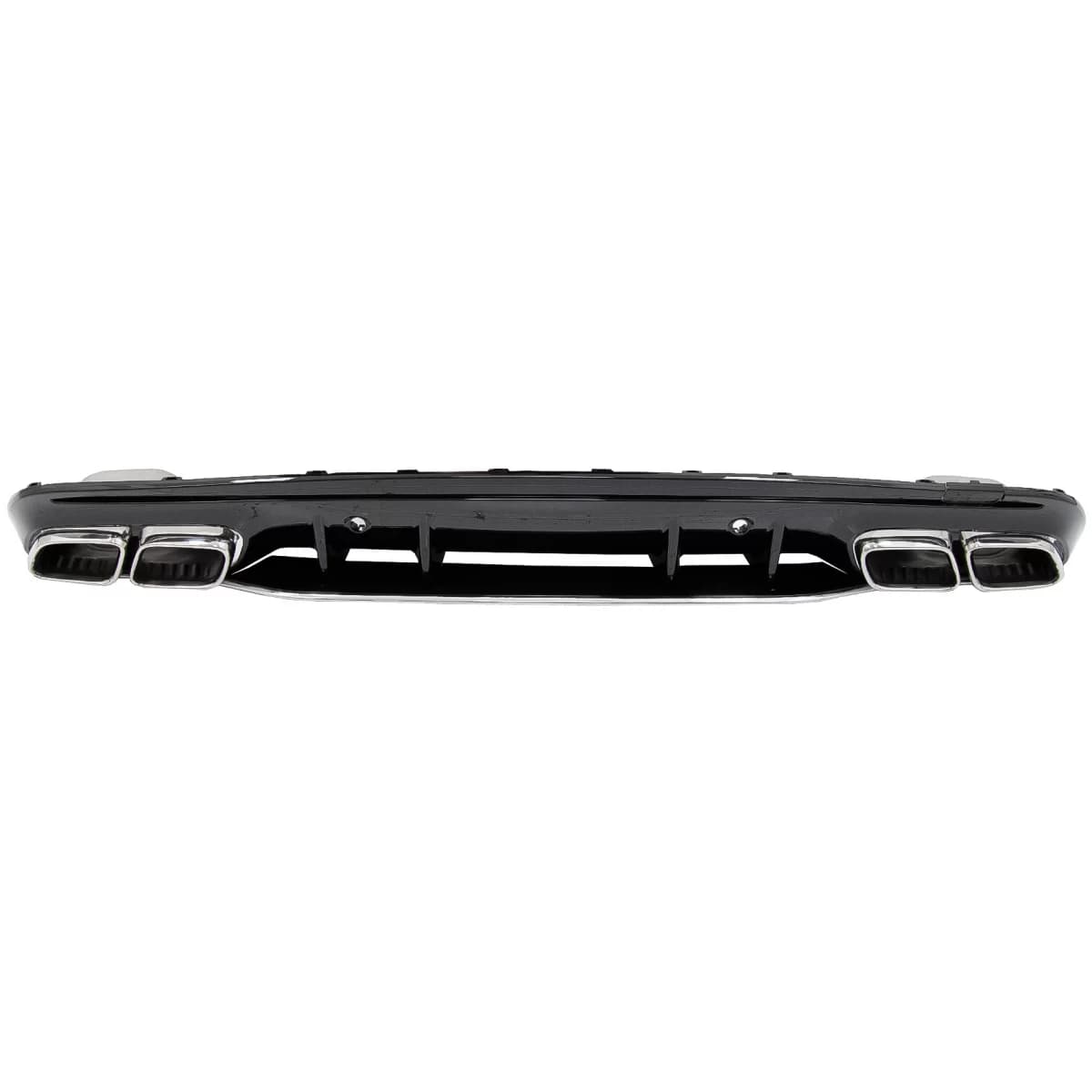 Rear Bumper Diffuser with Exhaust Muffler Tips suitable for Mercedes C-Class W205 S205 (2014-2020) C63S Design Only for AMG Sport Line