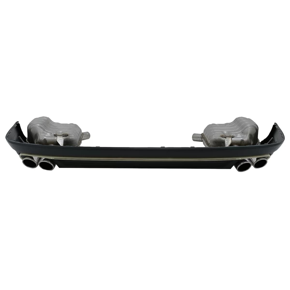 Rear Bumper Diffuser Valance with Exhaust Muffler Tips suitable for Audi A8 D4 Facelift (2015-2017) S8 Design