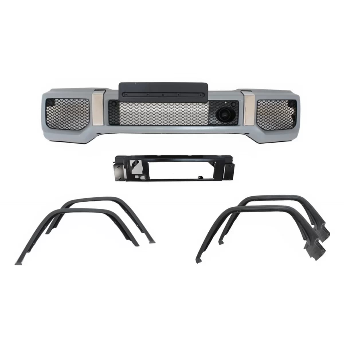 Front Bumper with Fender Flares Wheel Arches suitable for Mercedes G-Class W463 (1989-2017) G65 Design