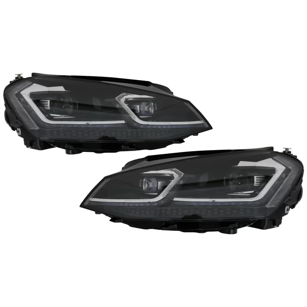 LED Headlights Bi-Xenon Look suitable for VW Golf 7 VII (2012-2017) Facelift G7.5 R Line Design with Sequential Dynamic Turning Lights