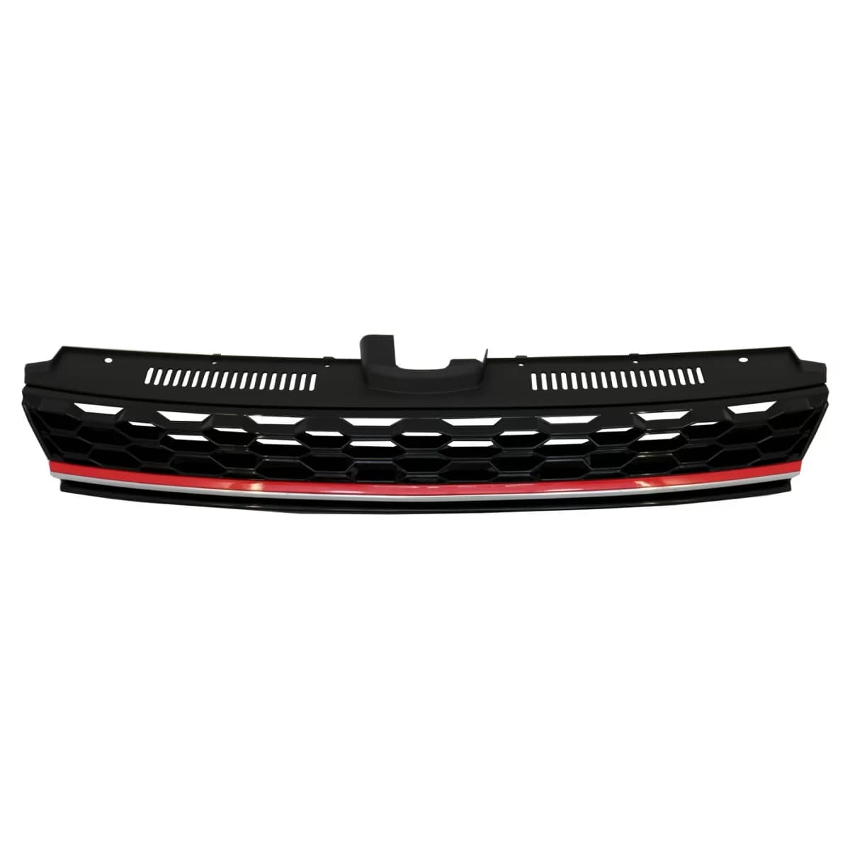 Central Badgeless Grille suitable for VW Golf 7.5 VII Facelift (2017-up) GTI Design Red And Chrome