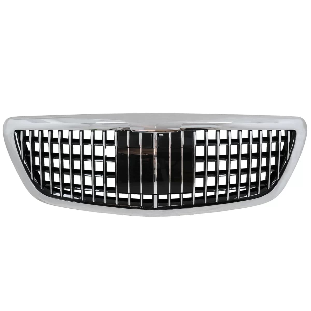 Front Grille suitable for Mercedes S-Class W222 X222 (2014-2020) Vertical Design Chrome