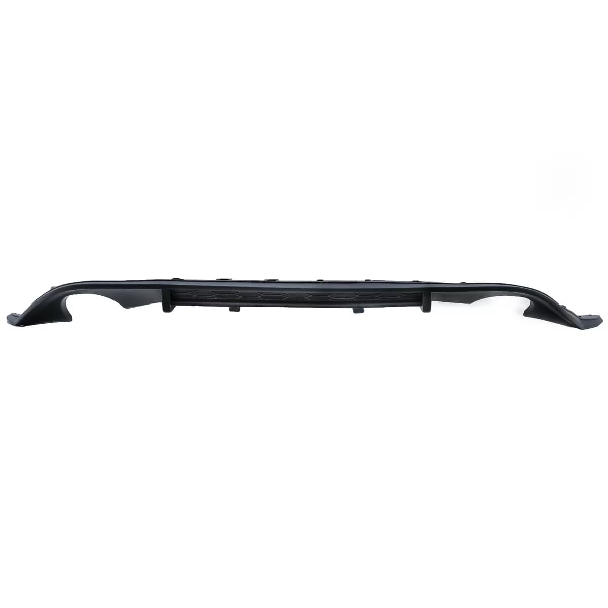 Rear Bumper Diffuser with twin exit for single exhaust tips suitable for VW Golf 7 VII (2013-2016) GTI Design